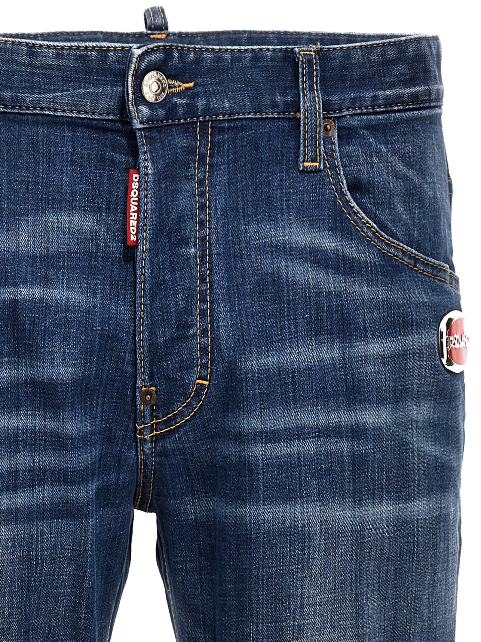 Dsquared² Blue Cotton Relaxed Fit Jeans, Artisanal Denim Luxury