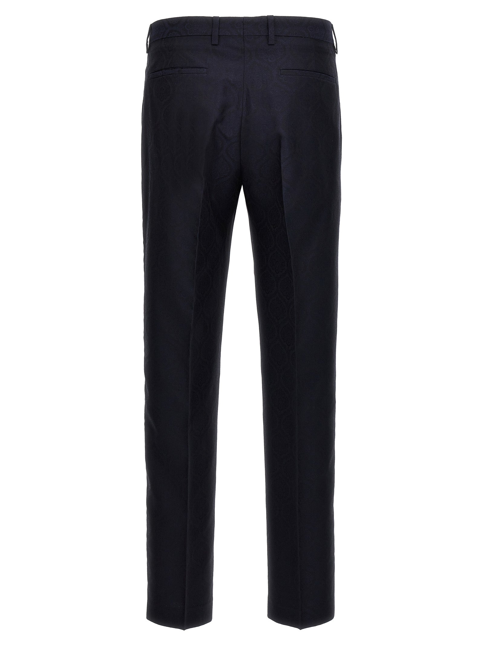 Indulge in the exquisite Etro Blue Cotton Dress Pants, where Italian craftsmanship meets luxurious comfort, perfect for those who embody sophistication and elegance.