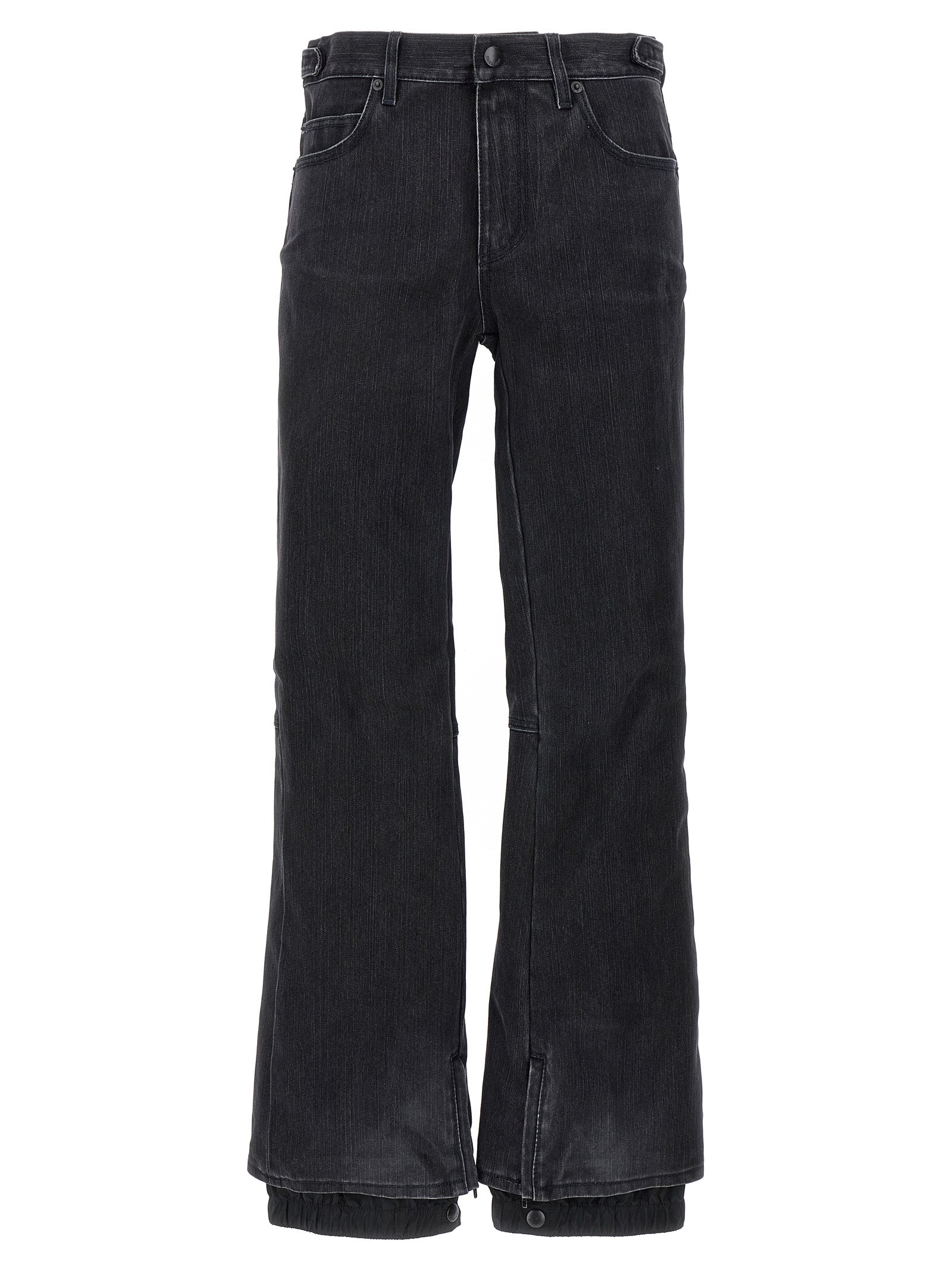 Balenciaga Black Cotton Flared Jeans | Luxury Couture Denim