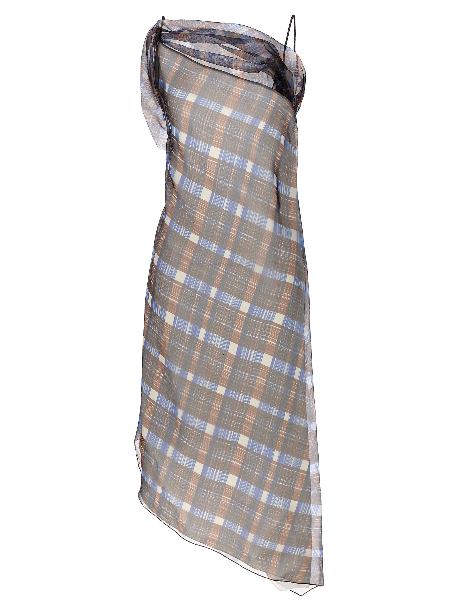 Ferragamo Multicolor Polyester Midi Dress