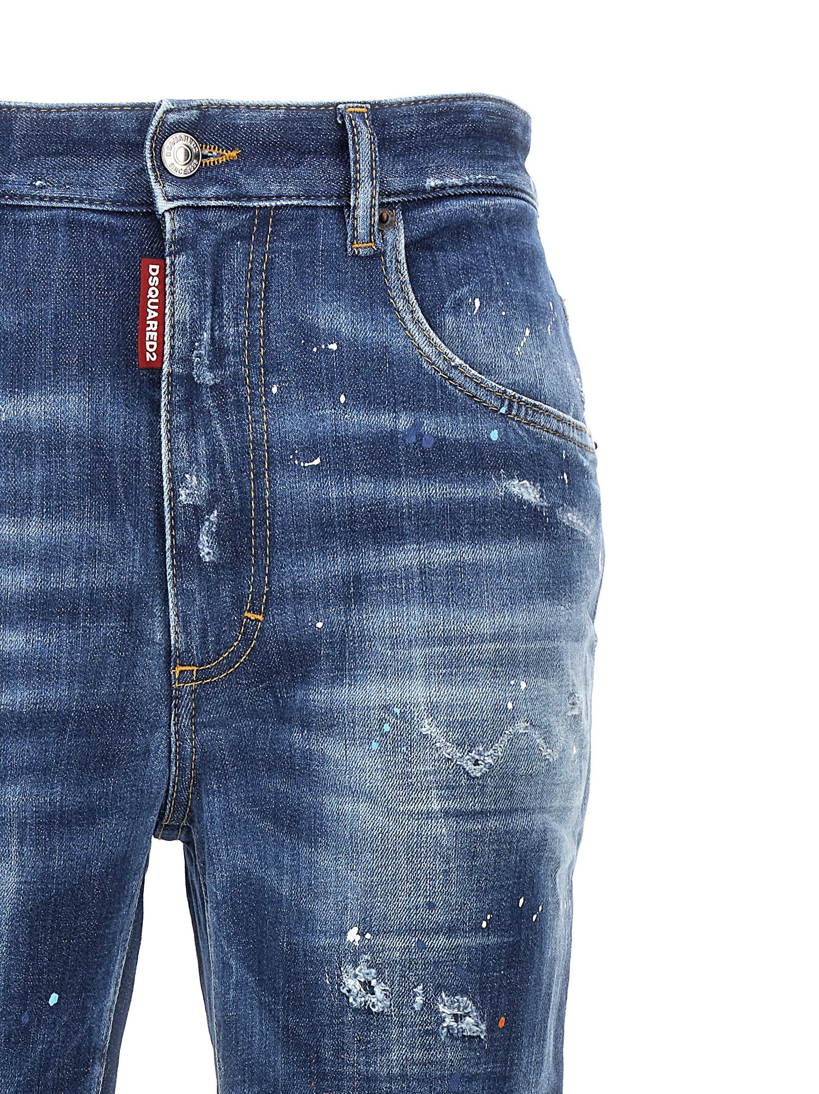 Dsquared² High-Waisted Jeans, Artisanal Luxury Denim Elegance
