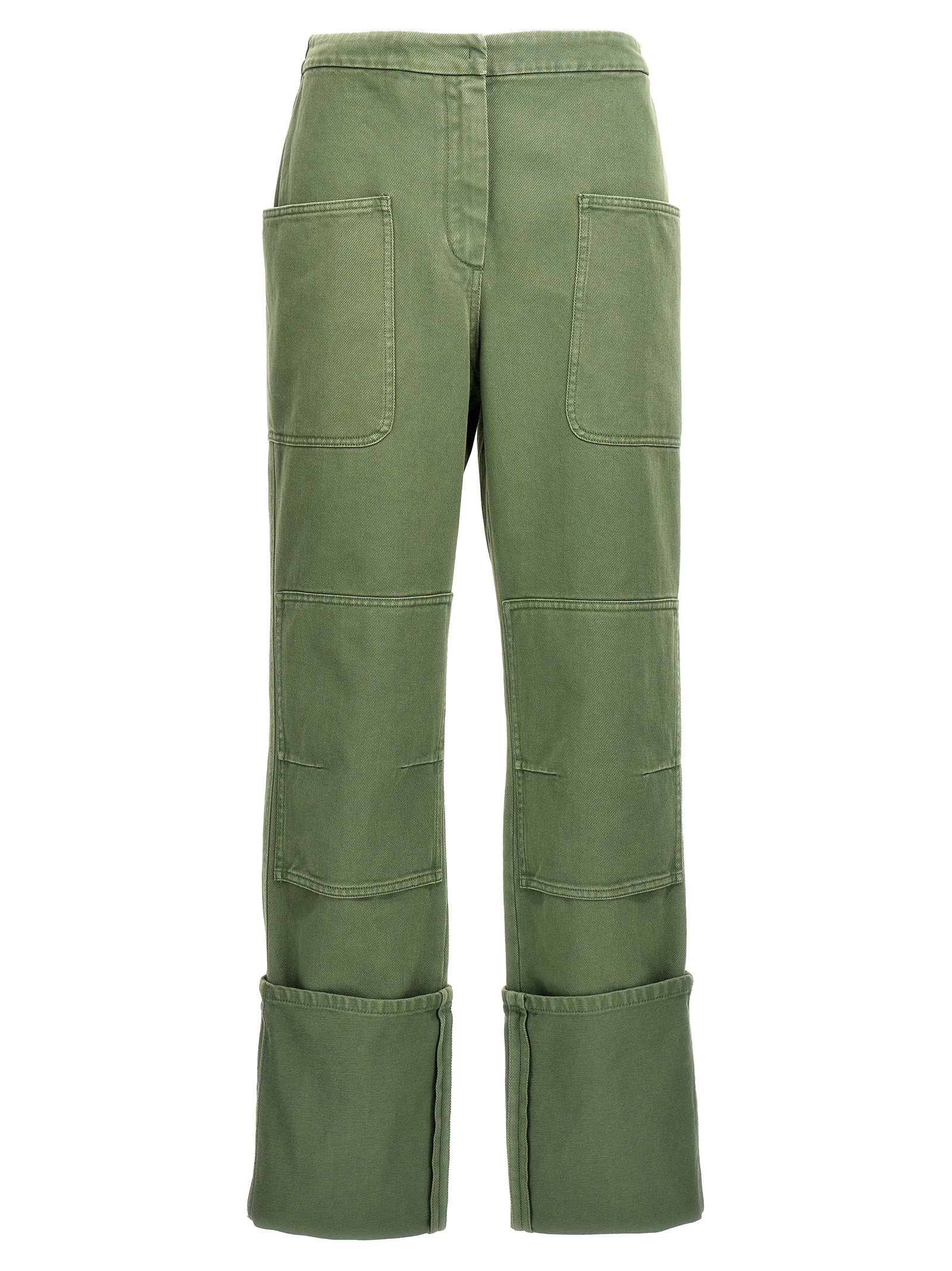 Experience the allure of Max Mara's Bicolor Cotton Casual Pants, where exquisite craftsmanship meets bold elegance for the discerning wardrobe.