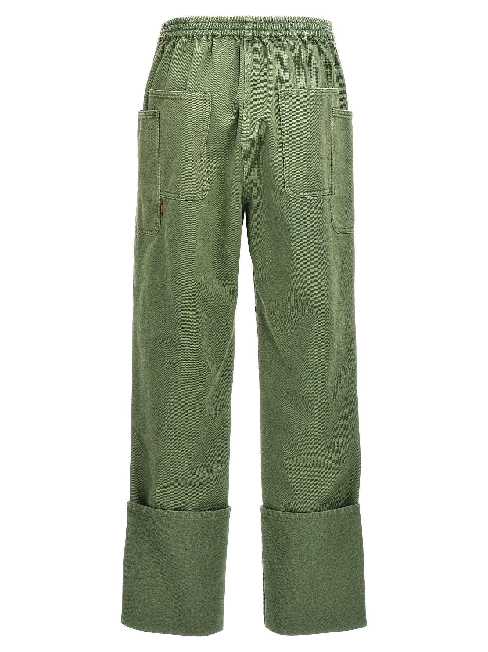 Elevate your wardrobe with Max Mara's Bicolor Cotton Casual Pants, a luxurious blend of comfort and elegance, perfect for the discerning individual.
