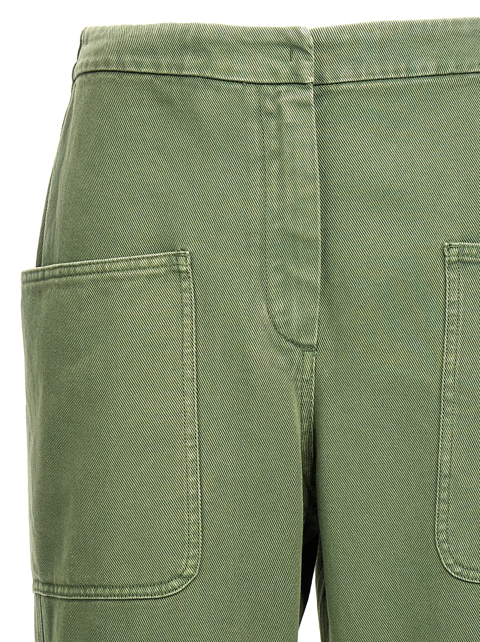Elevate your wardrobe with Max Mara's Bicolor Cotton Casual Pants, where exquisite craftsmanship meets bold elegance, perfect for the discerning individual.