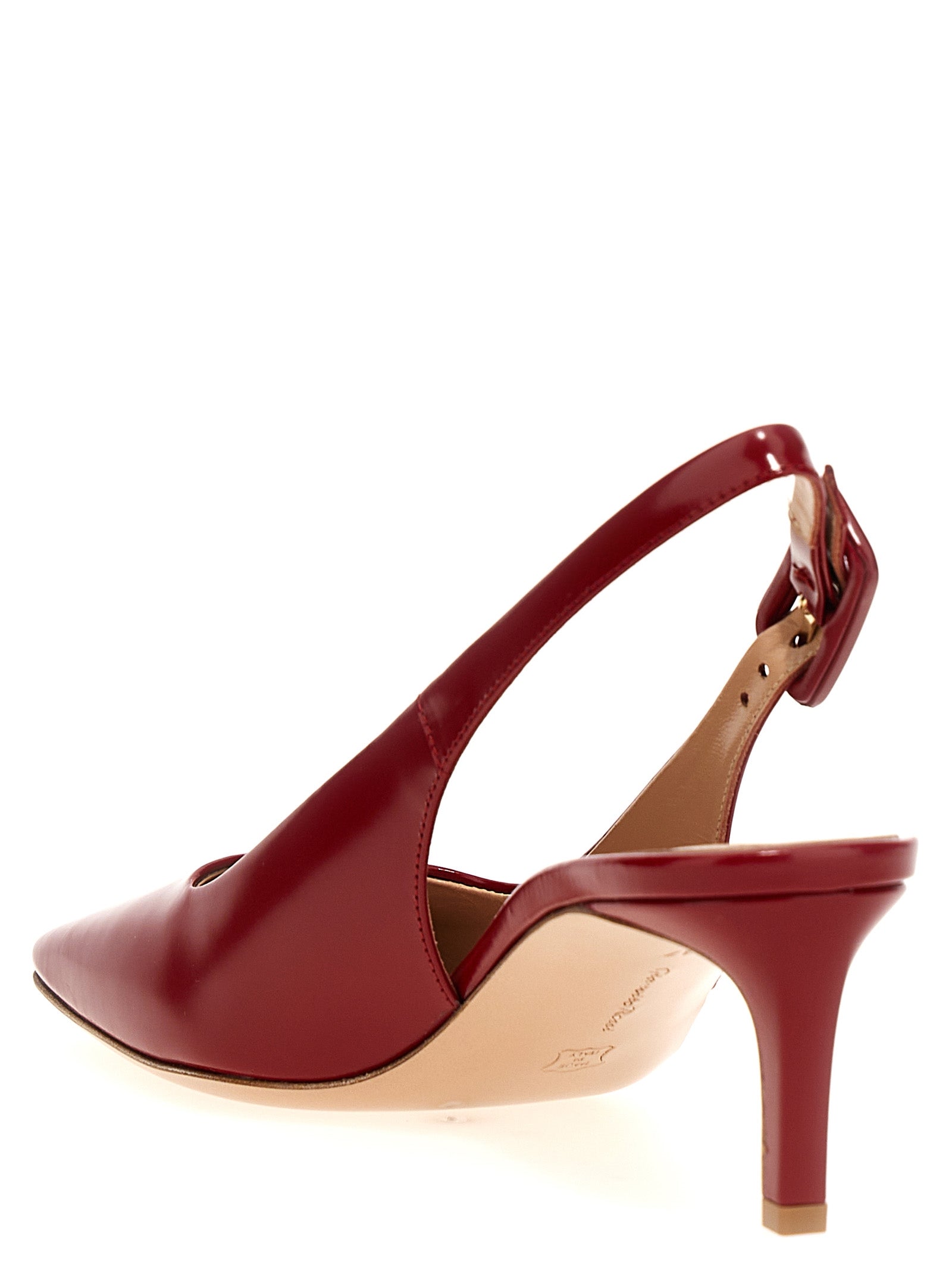 Indulge in the artistry of Gianvito Rossi's Multicolor Goatskin Mid Heel Pumps, where premium goat leather meets timeless elegance for the discerning fashionista.