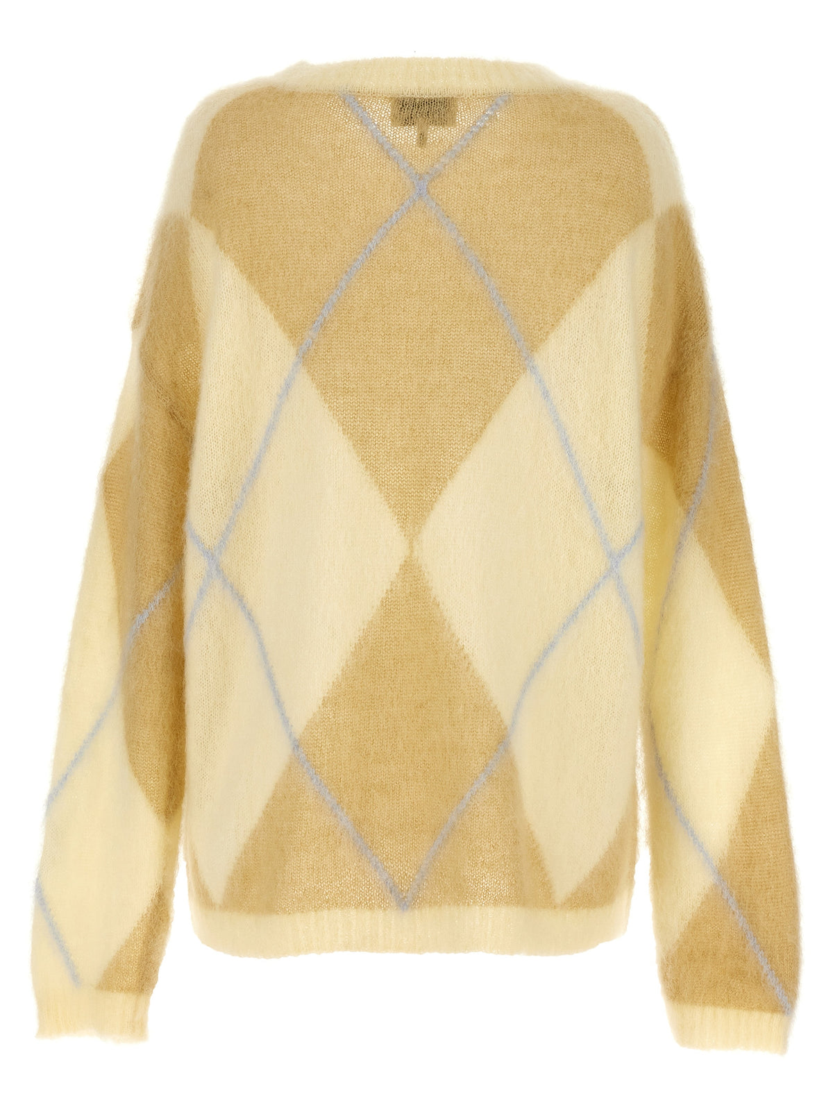 Ganni Bicolor Wool Cardigan - Luxurious Mohair Blend Elegance