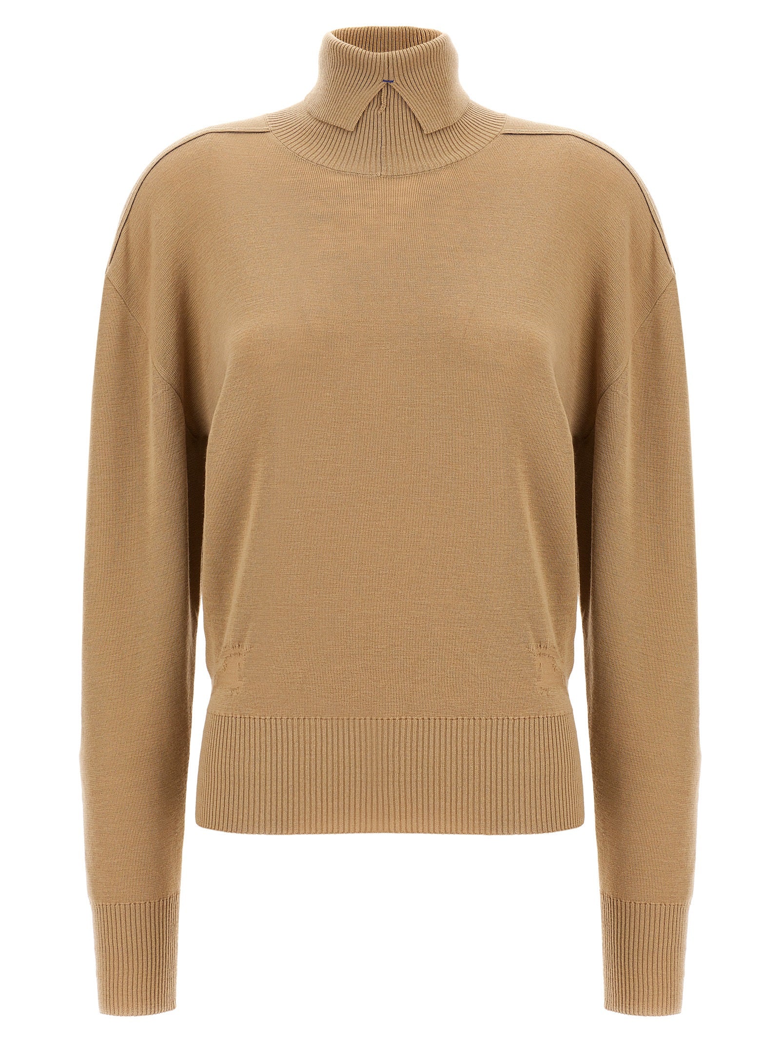 Burberry Beige Wool Cardigan - Artisanal Luxury Redefined