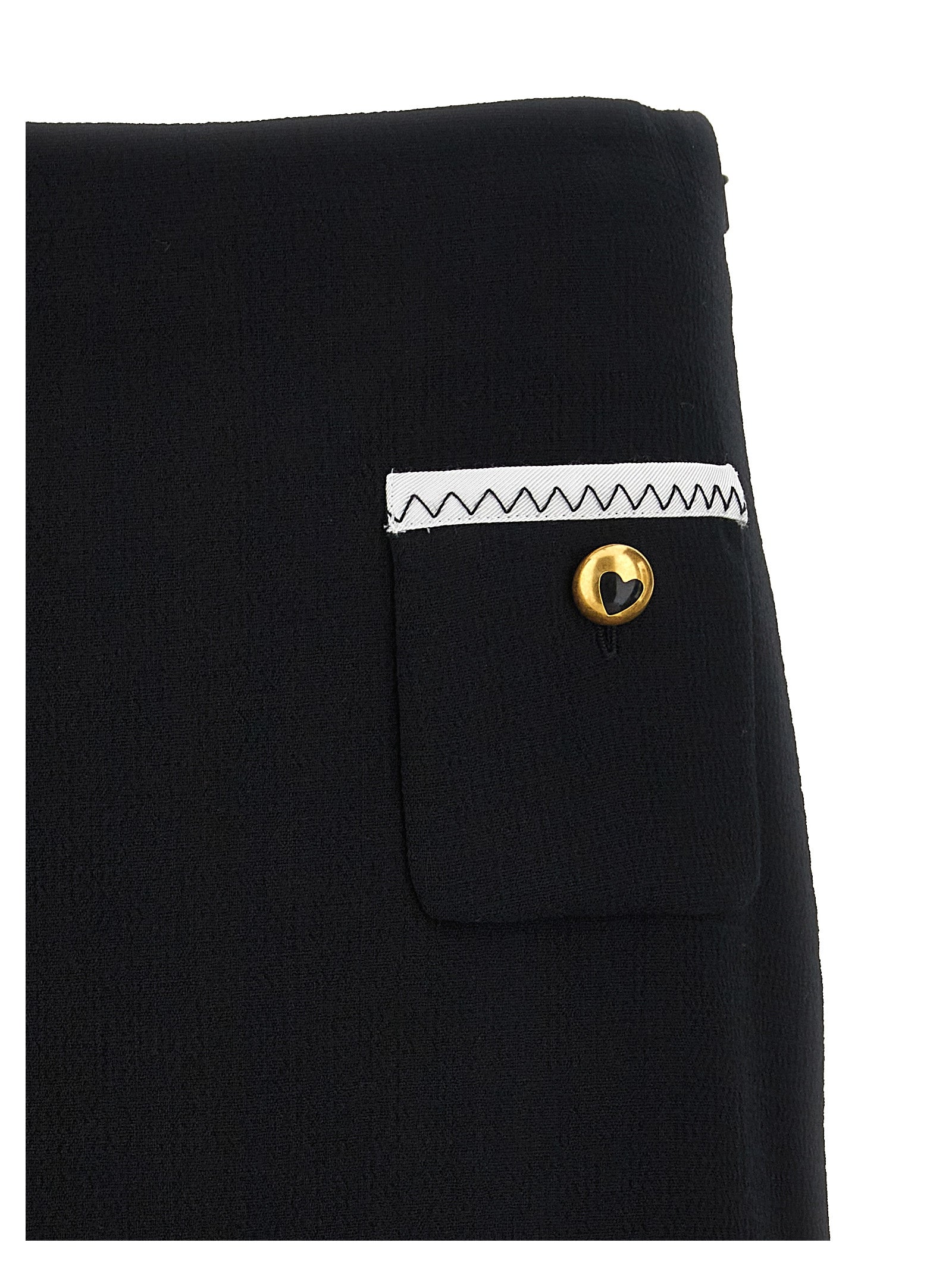 Elevate your elegance with the Moschino Bicolor Viscose Long Skirt, a luxurious blend of sophistication and playful charm, perfect for the discerning individual.