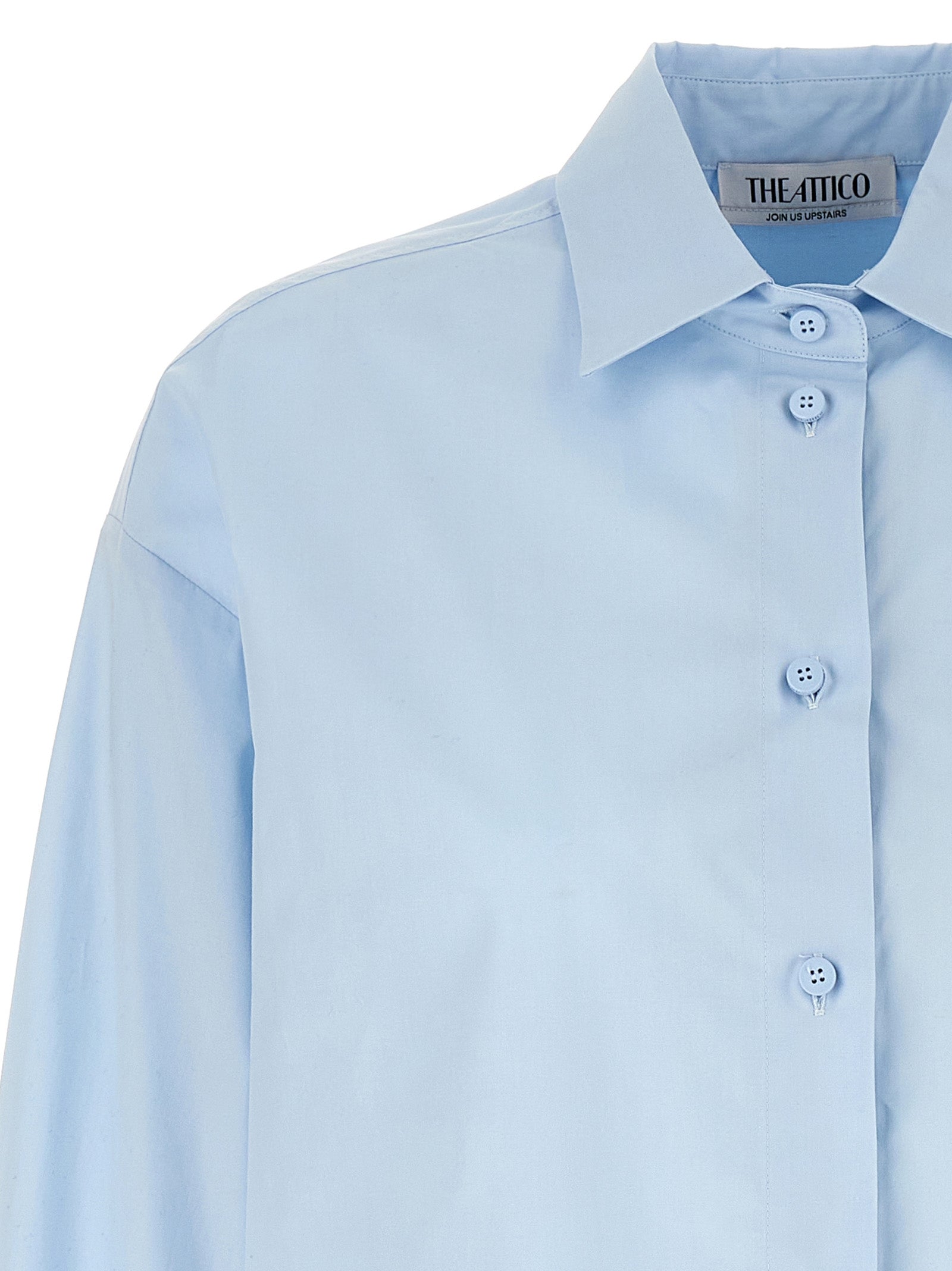 The Attico Blue Cotton Blouse