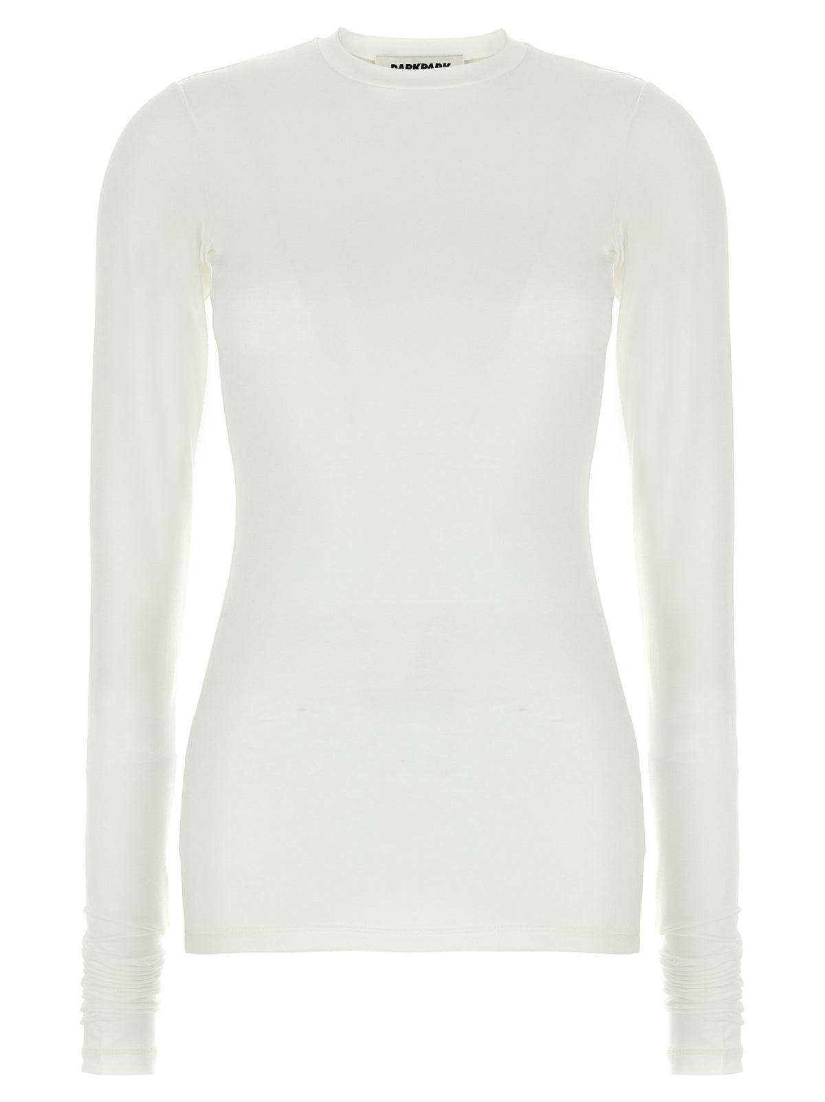 Darkpark White Polyester Long Sleeve T-Shirt