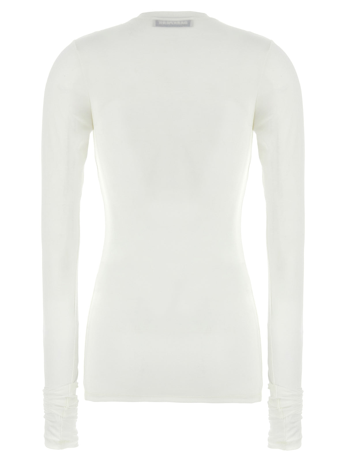 Darkpark White Polyester Long Sleeve T-Shirt