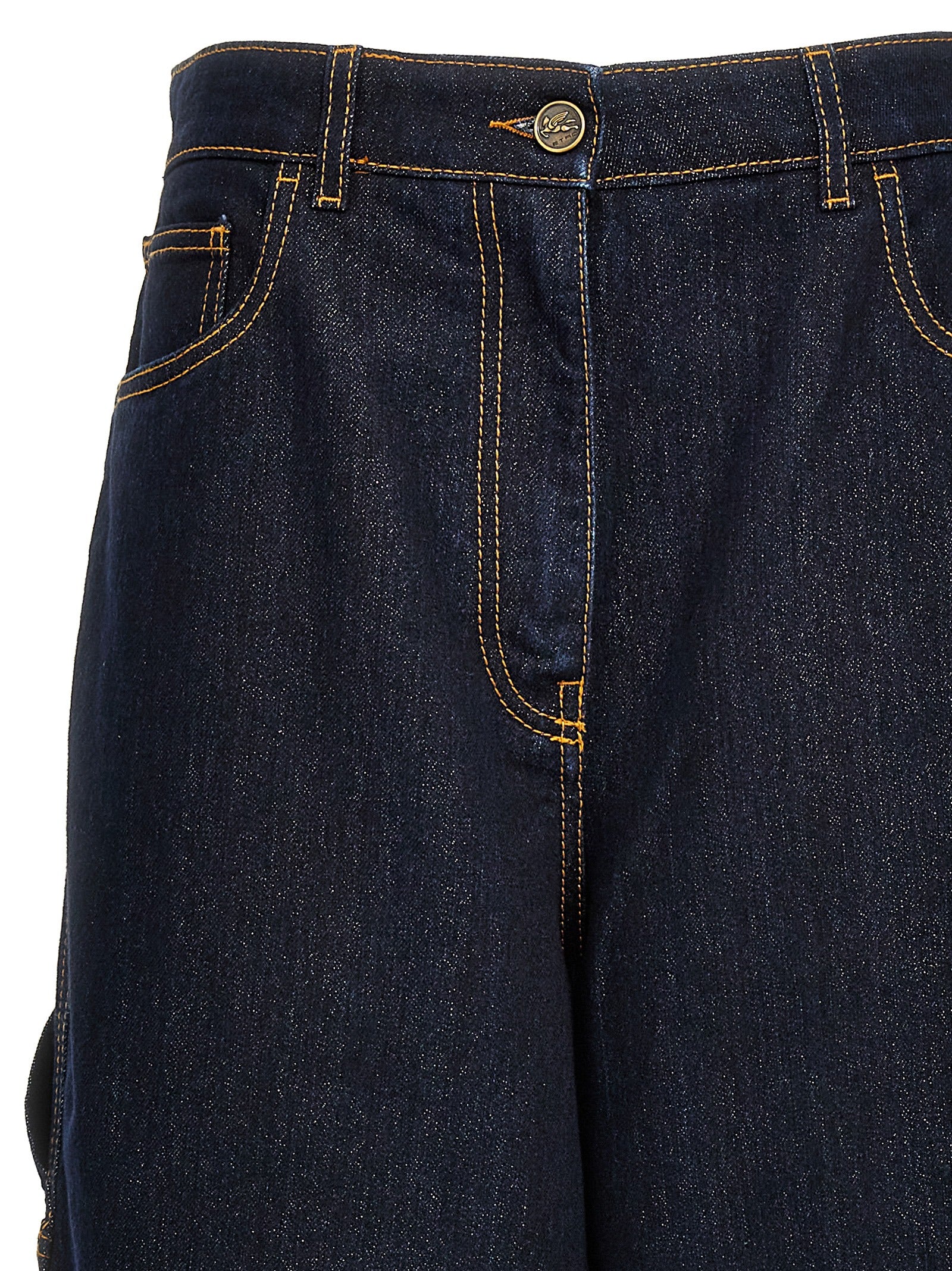 Elevate your style with Etro Blue Cotton Jeans, crafted in Italy from luxurious materials, embodying sophistication and timeless elegance for the discerning individual.