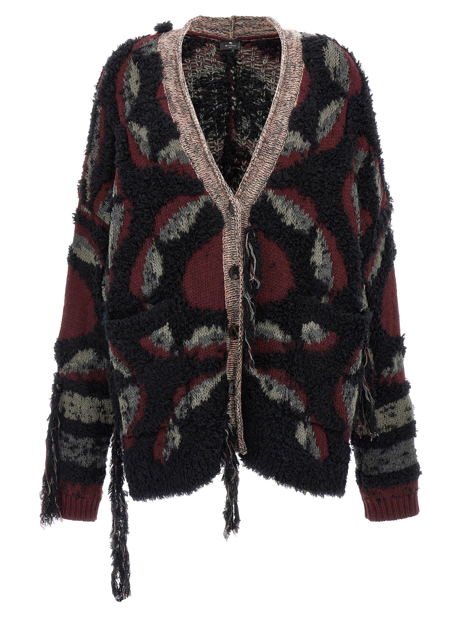 Etro Multicolor Wool Cardigan