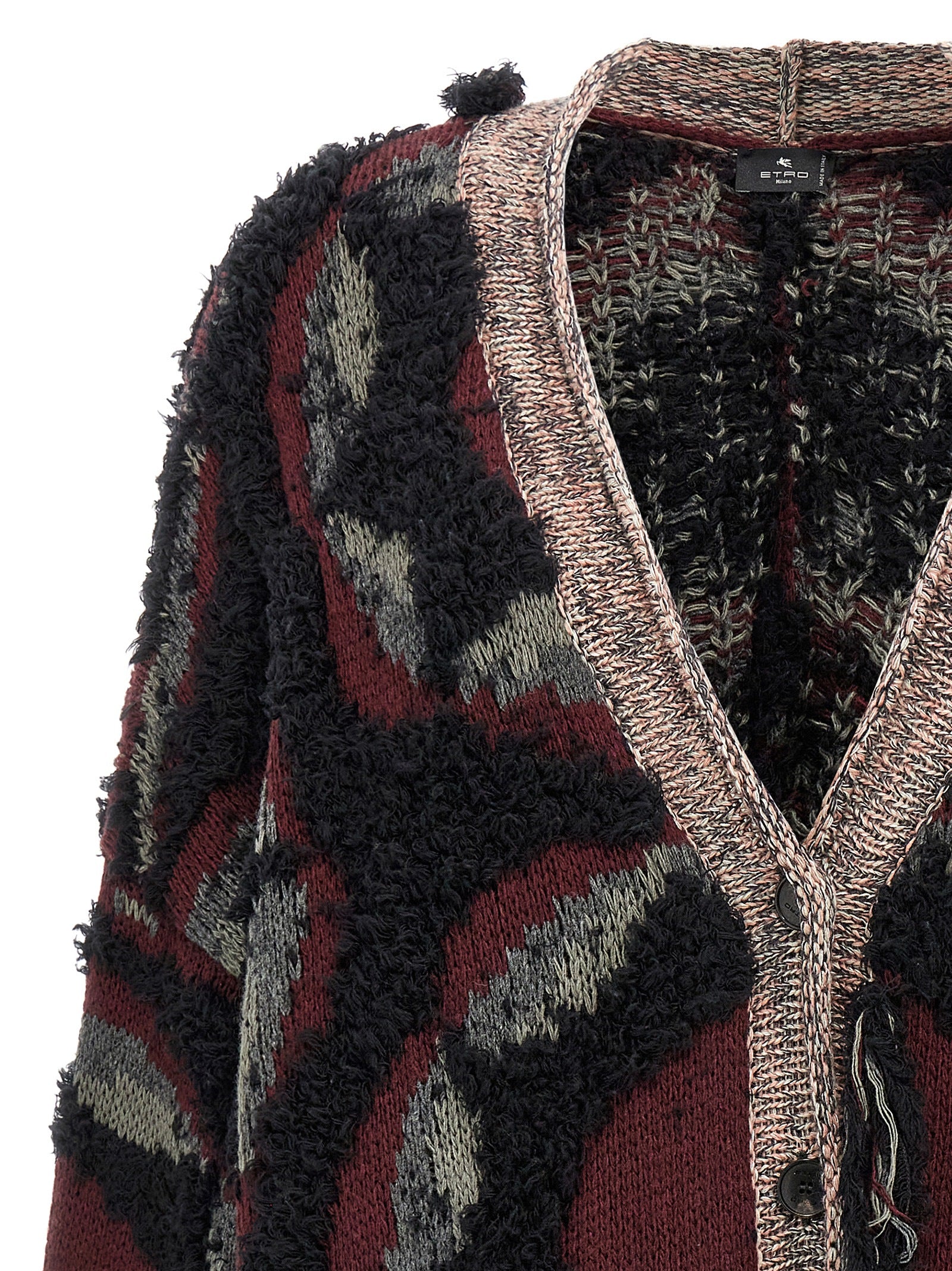 Etro Multicolor Wool Cardigan
