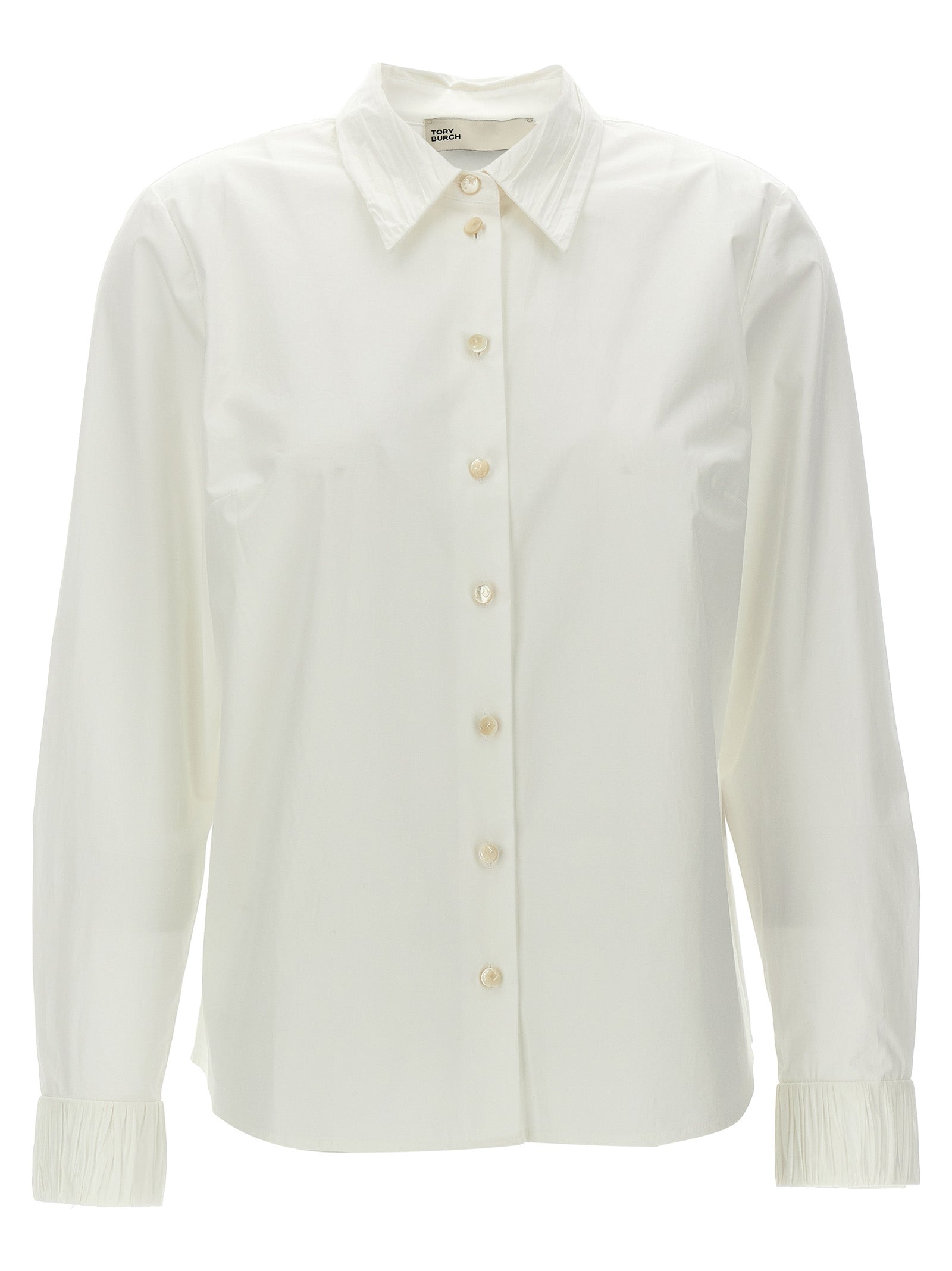 Tory Burch White Cotton Blouse