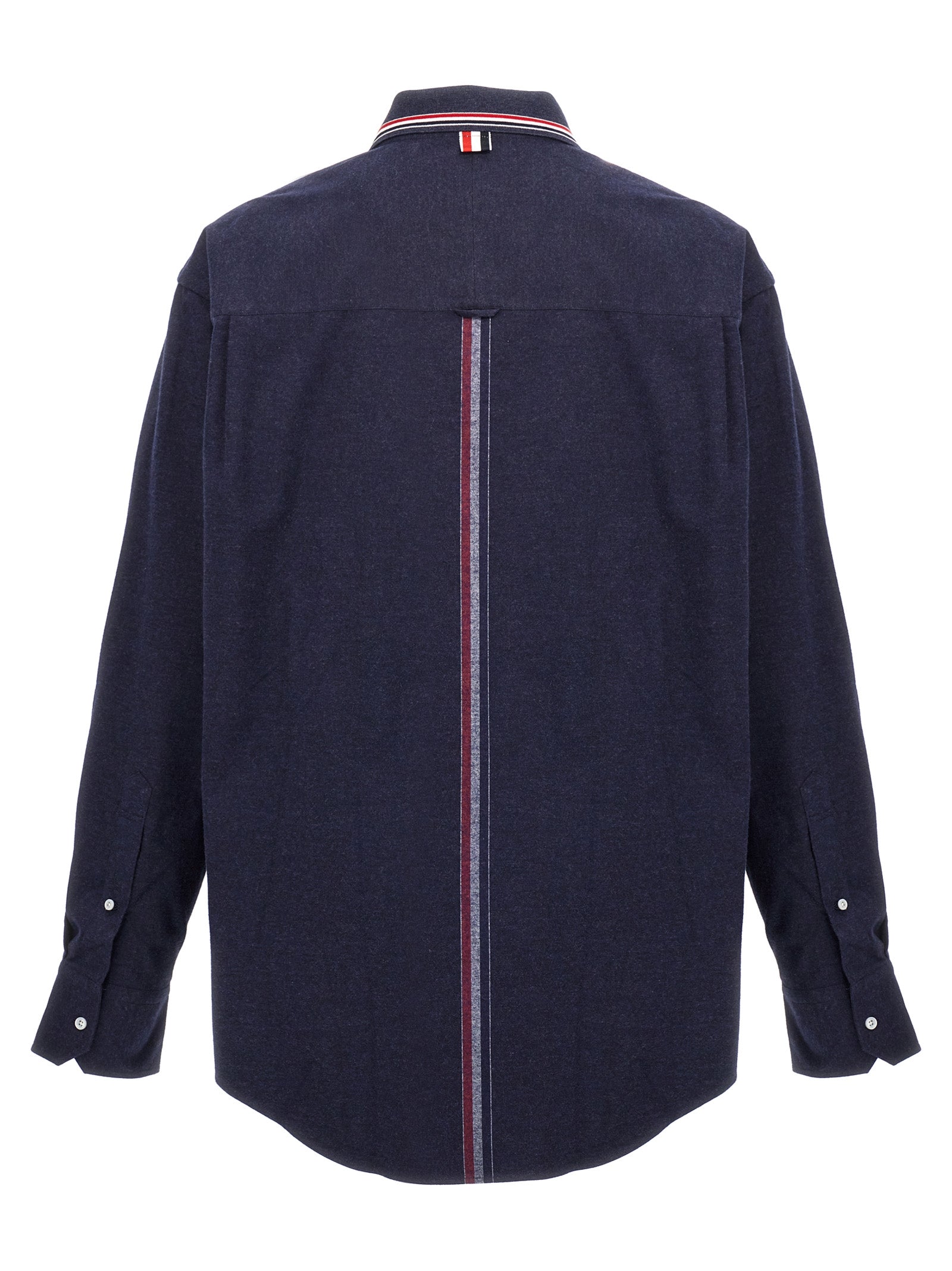Thom Browne Blue Cotton Blouse