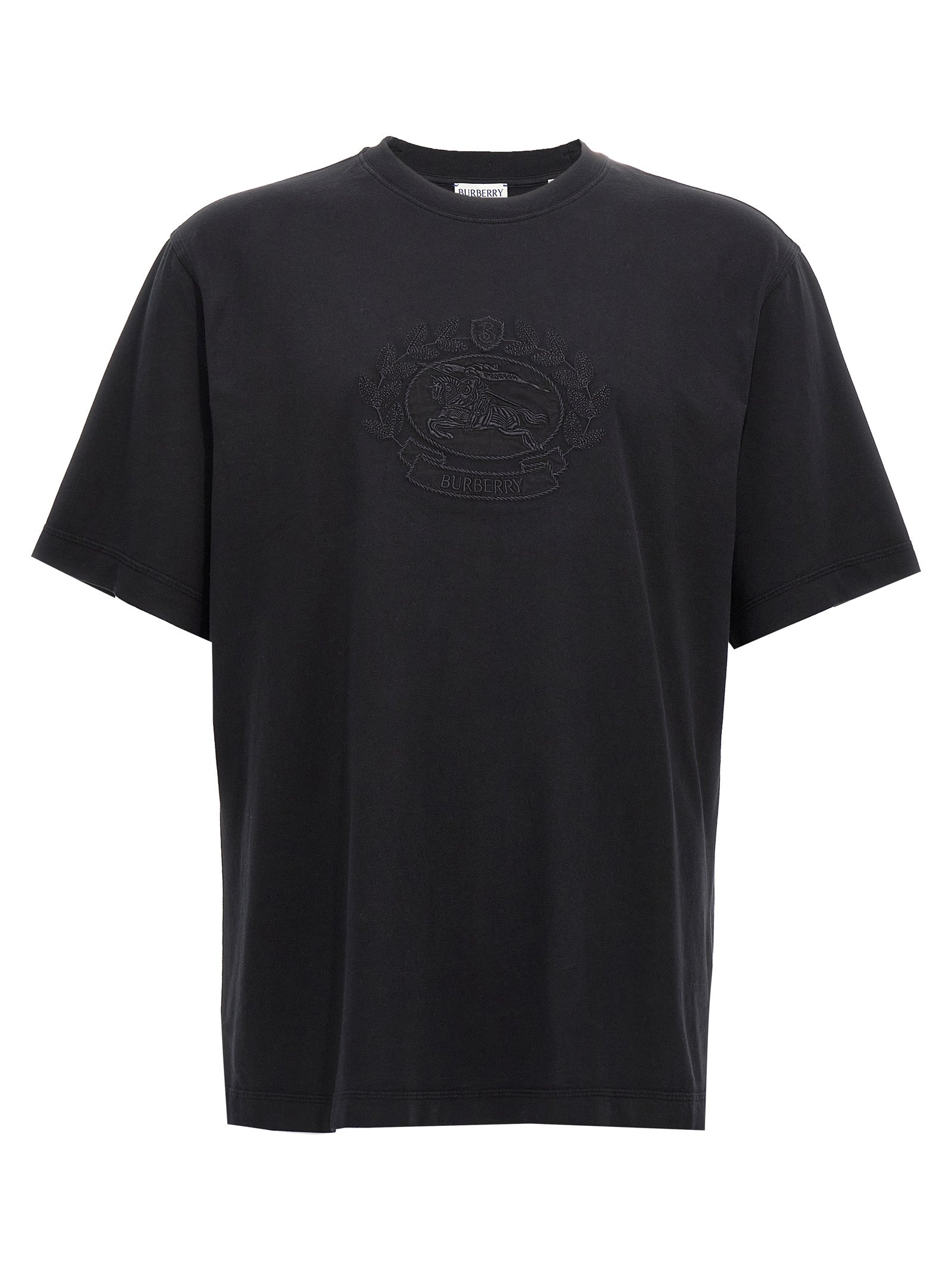 Burberry Black Cotton T-Shirt – Designer Luxury Essential