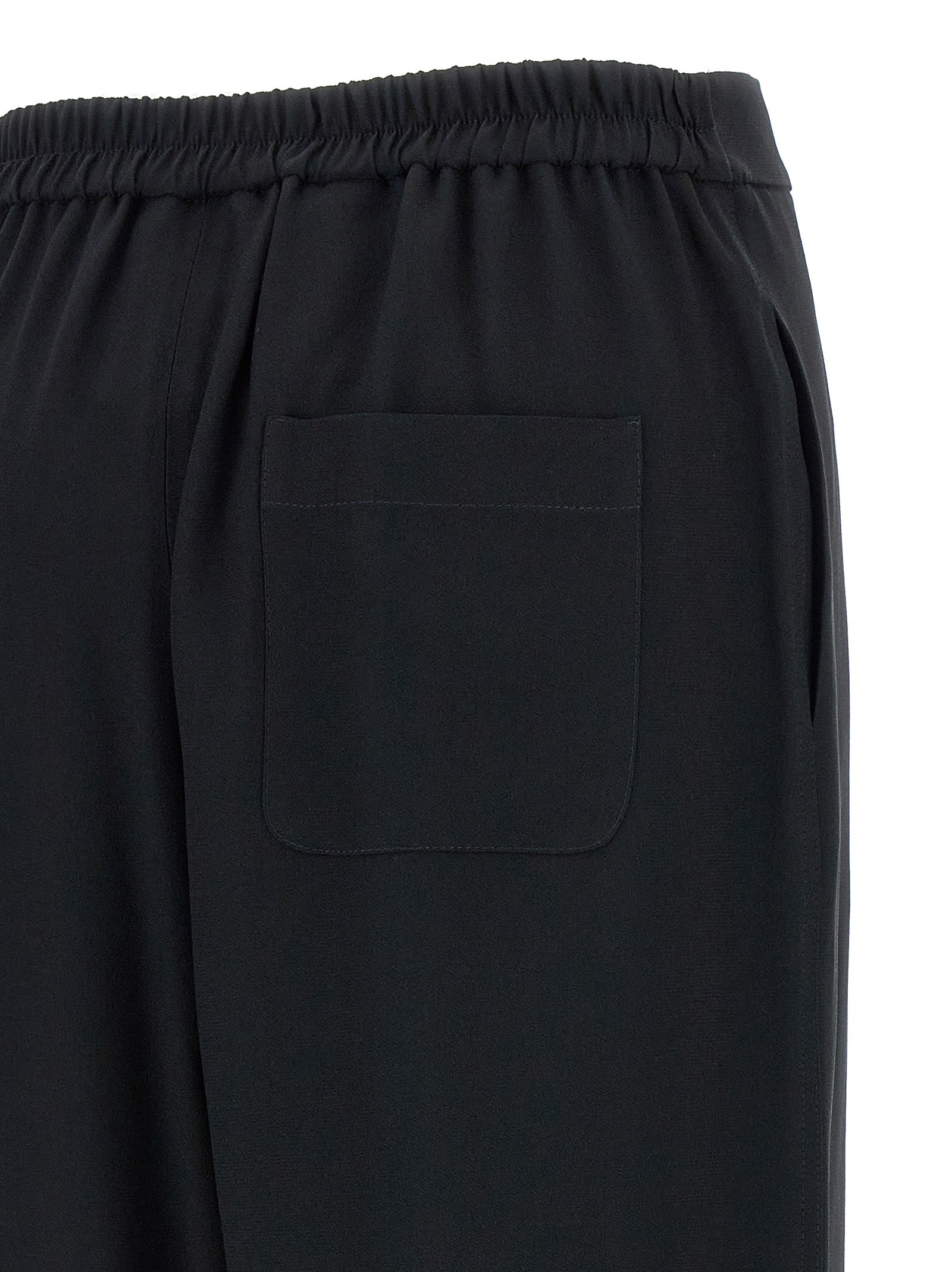 Elevate your style with Moschino Black Acetate Casual Pants, a luxurious blend of elegance and comfort, crafted in Italy for the discerning fashion connoisseur.