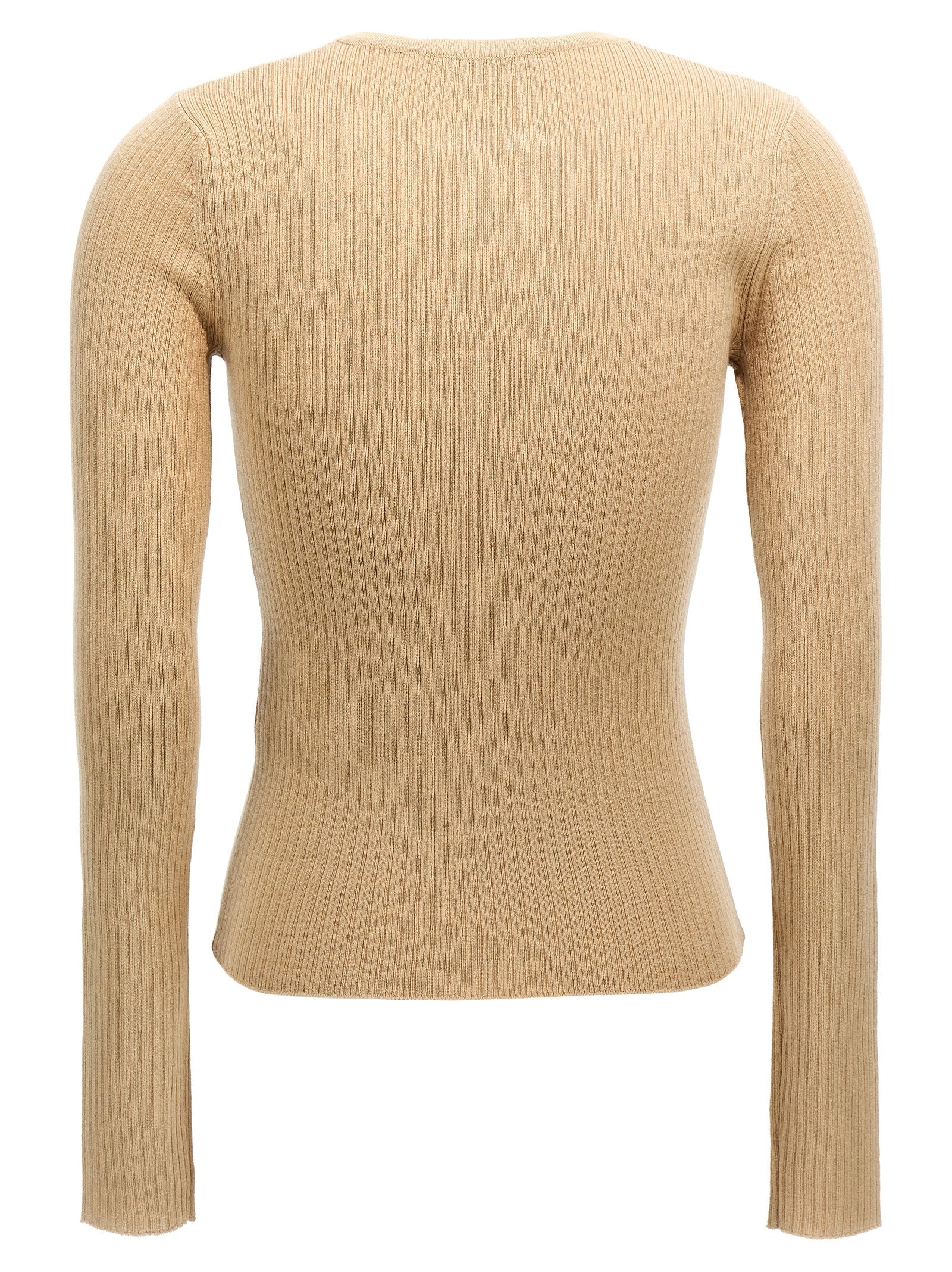 Indulge in the Max Mara Beige Silk Cardigan, a luxurious blend of silk and cashmere, embodying timeless elegance and sophisticated allure for every occasion.