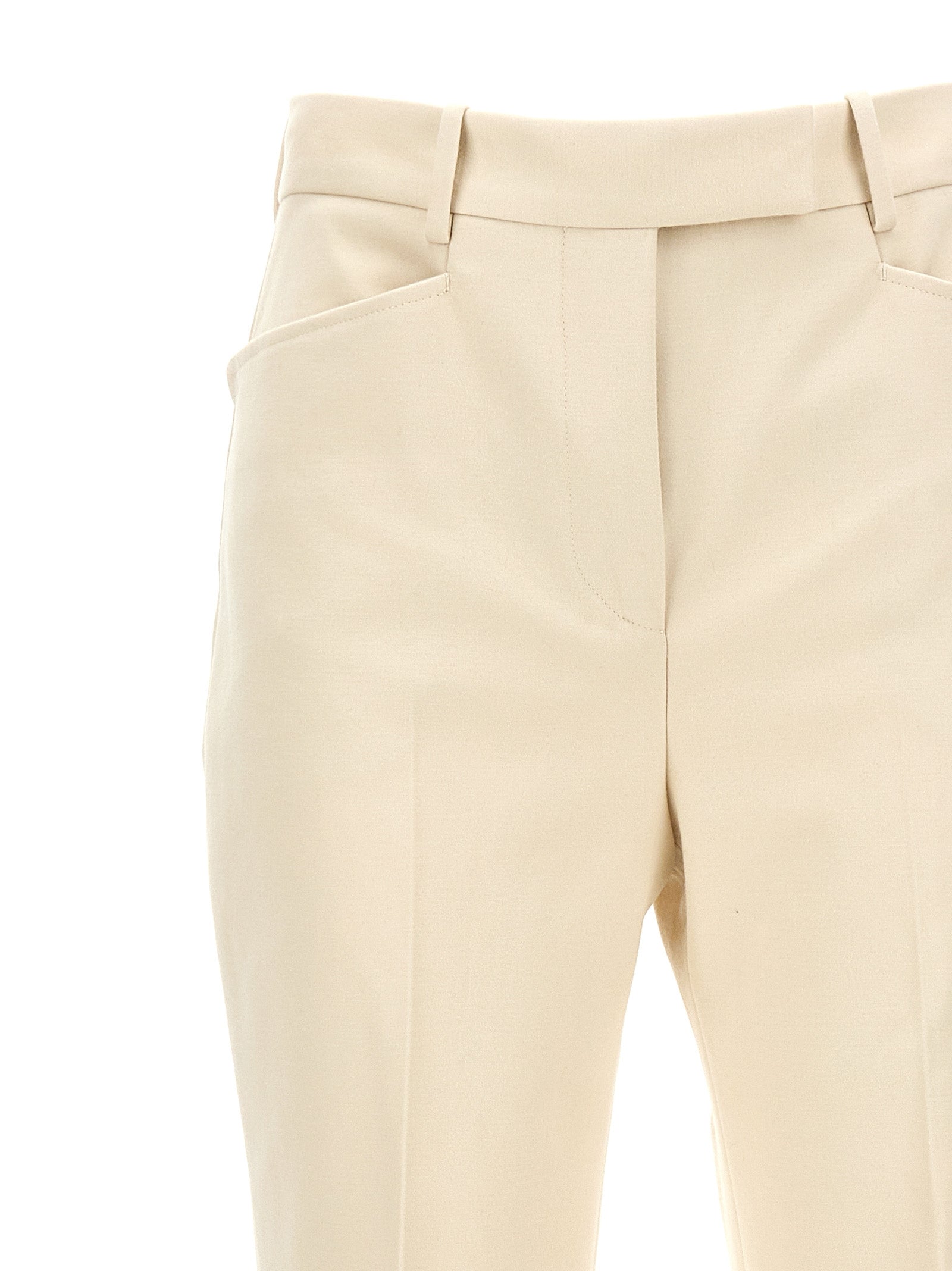 Tom Ford White Cotton Flared Pants