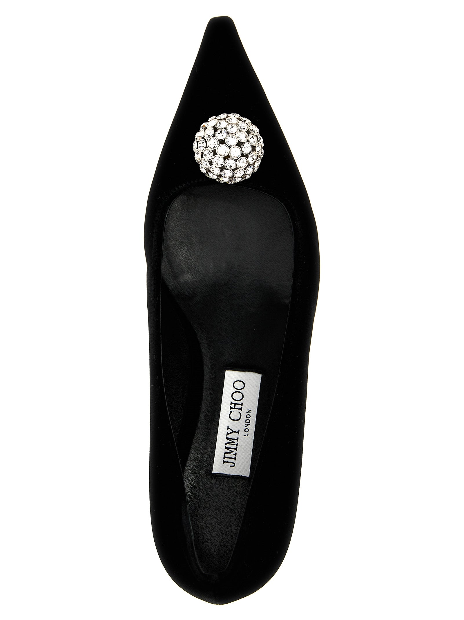 Step into sophistication with Jimmy Choo's Black Textile Mid Heel Pumps, where luxurious velvet and exquisite craftsmanship elevate your style for any occasion.