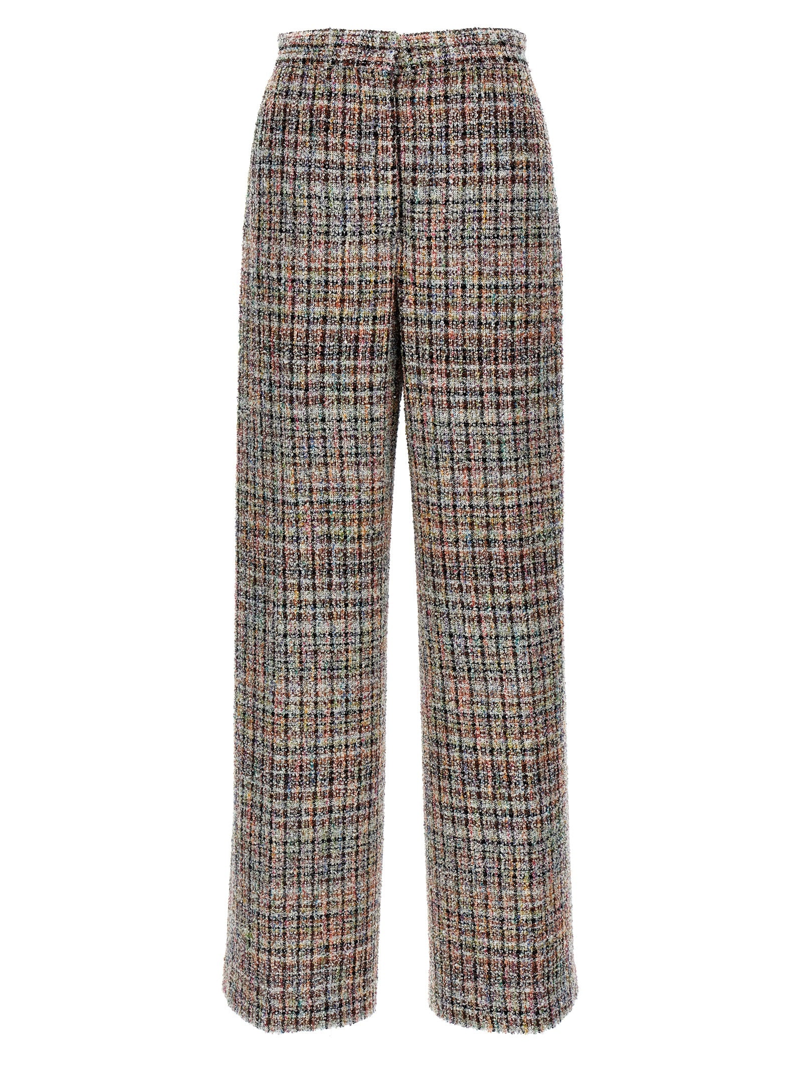 Elevate your style with Missoni's Multicolor Viscose Casual Pants, a masterpiece of Italian craftsmanship, blending luxury and artistry for the discerning individual.