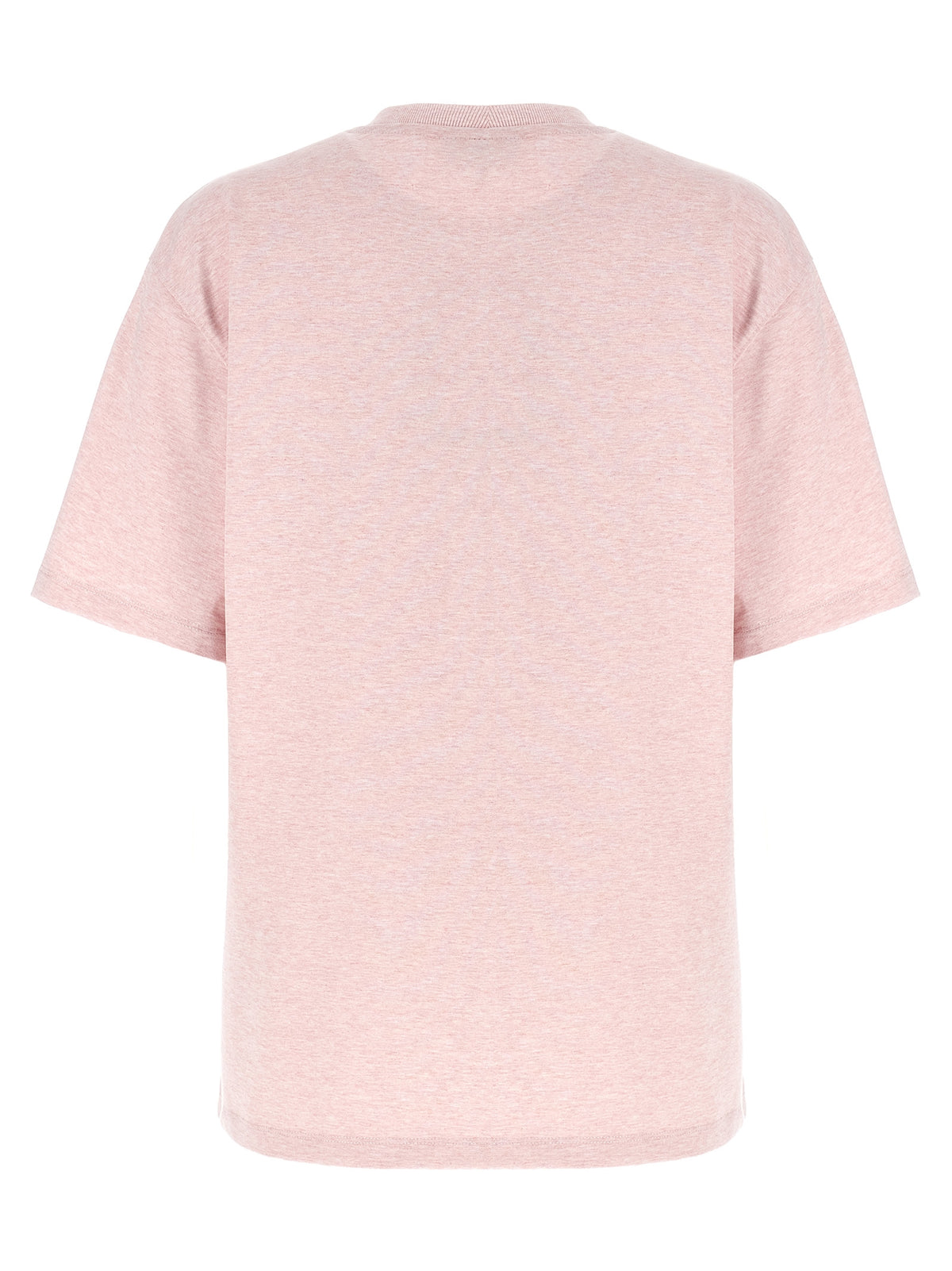 Ganni Pink Organic Cotton T-Shirt - Elevate Your Everyday Elegance