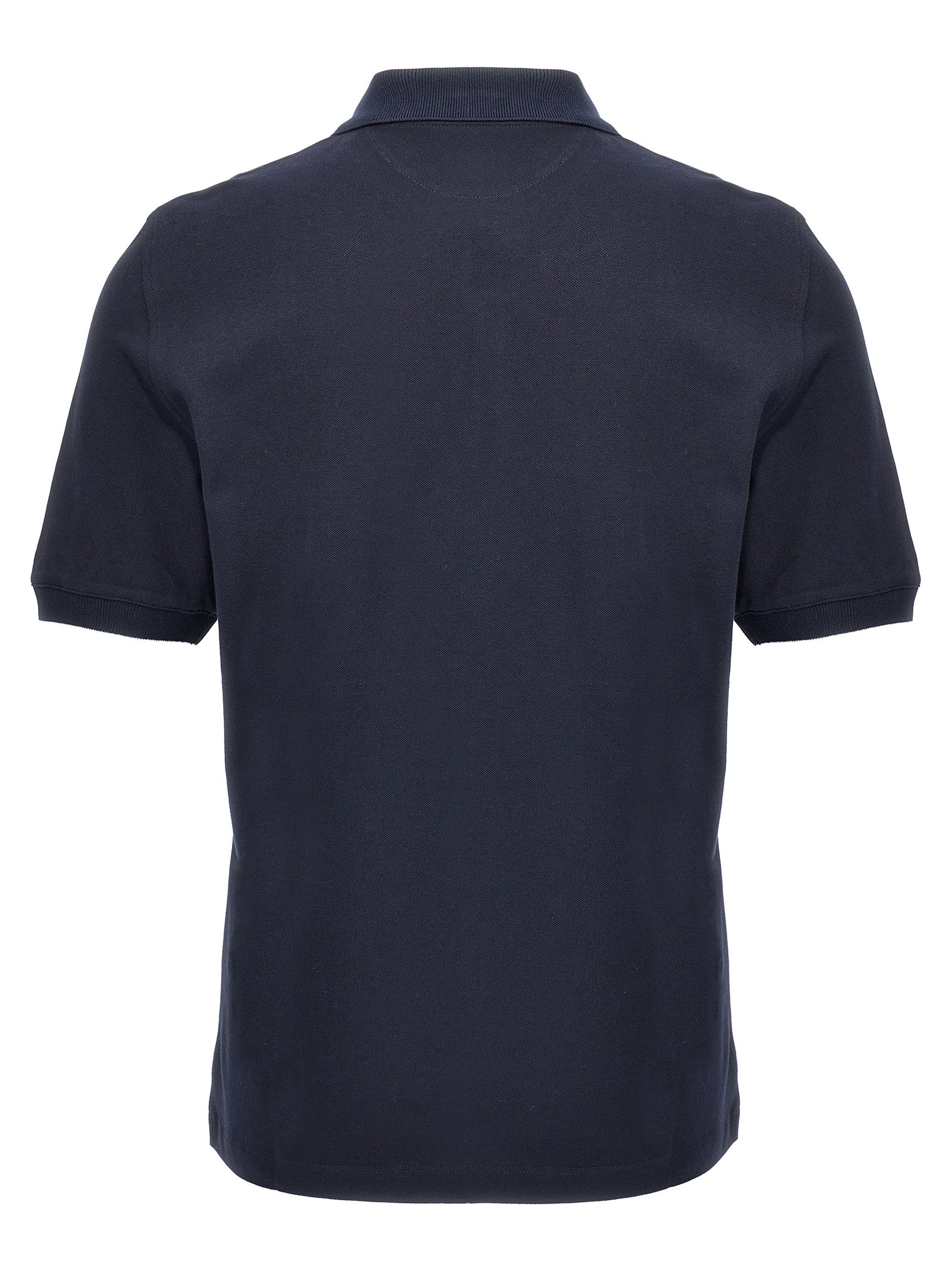 Brunello Cucinelli Blue Cotton Polo Shirt - Artisanal Luxury Wear