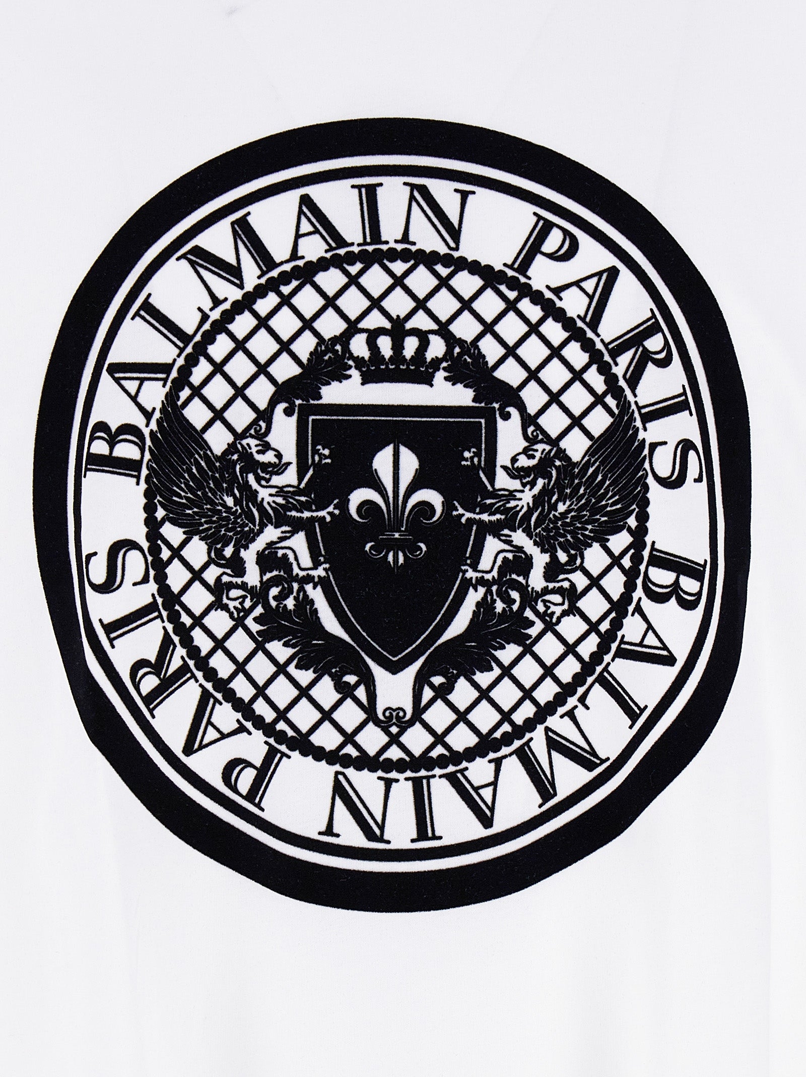 Balmain Bicolor Organic Cotton T-Shirt - Designer Luxury Couture