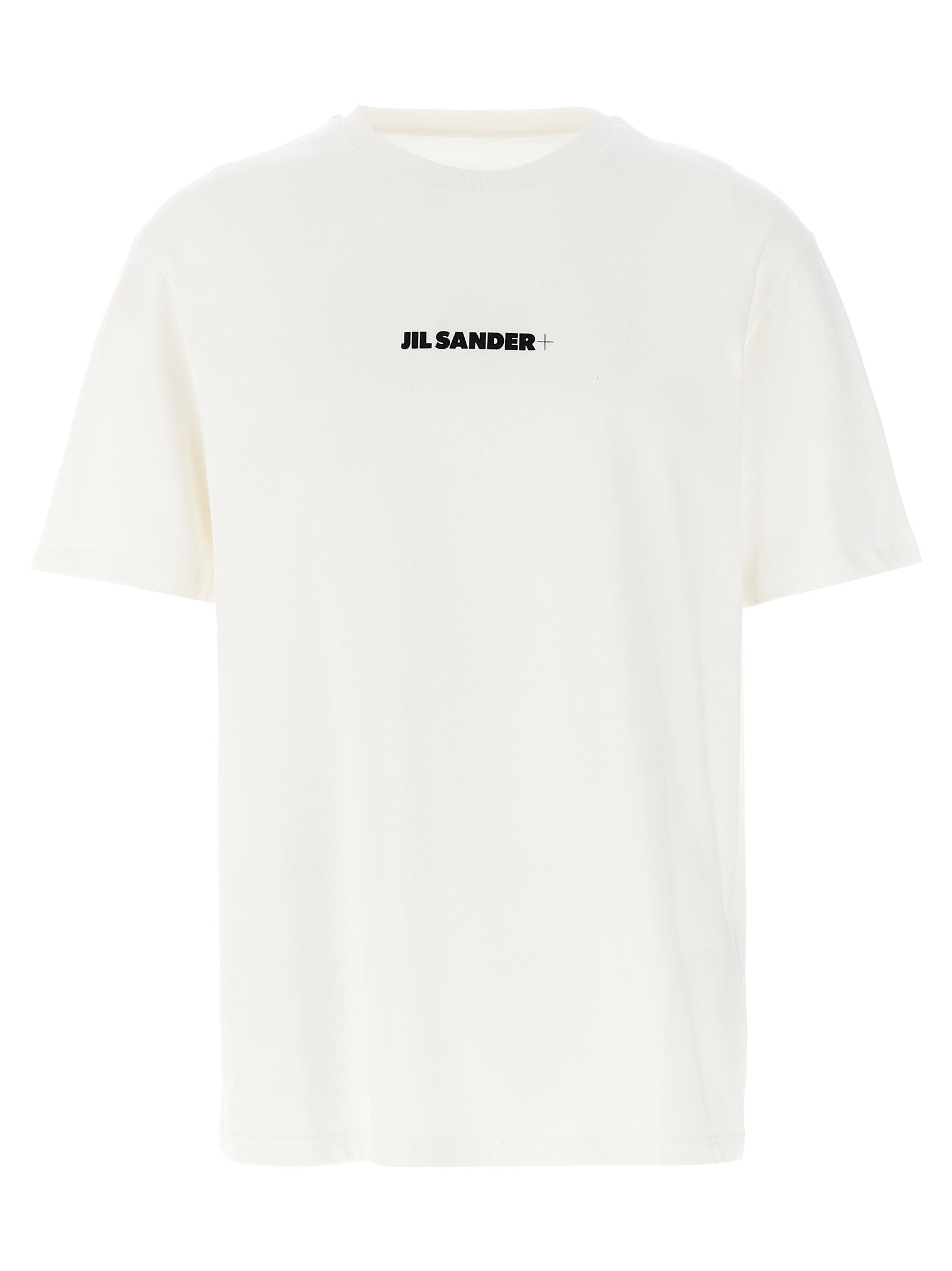 Experience the epitome of luxury with the Jil Sander White Cotton T-Shirt, crafted in Italy from premium cotton, blending timeless elegance with contemporary allure.