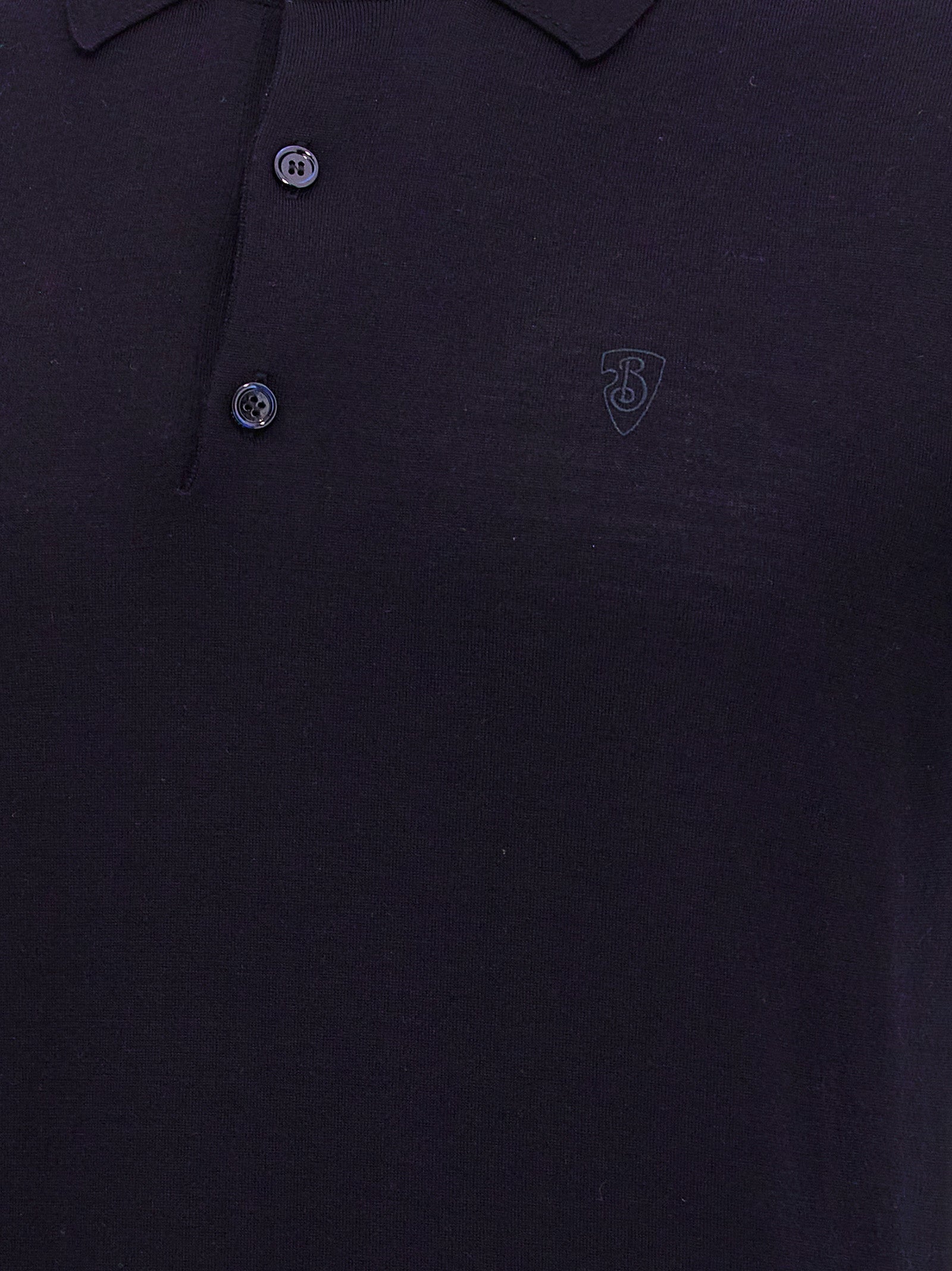 Burberry Blue Wool Polo Shirt | Artisanal Luxury Elegance
