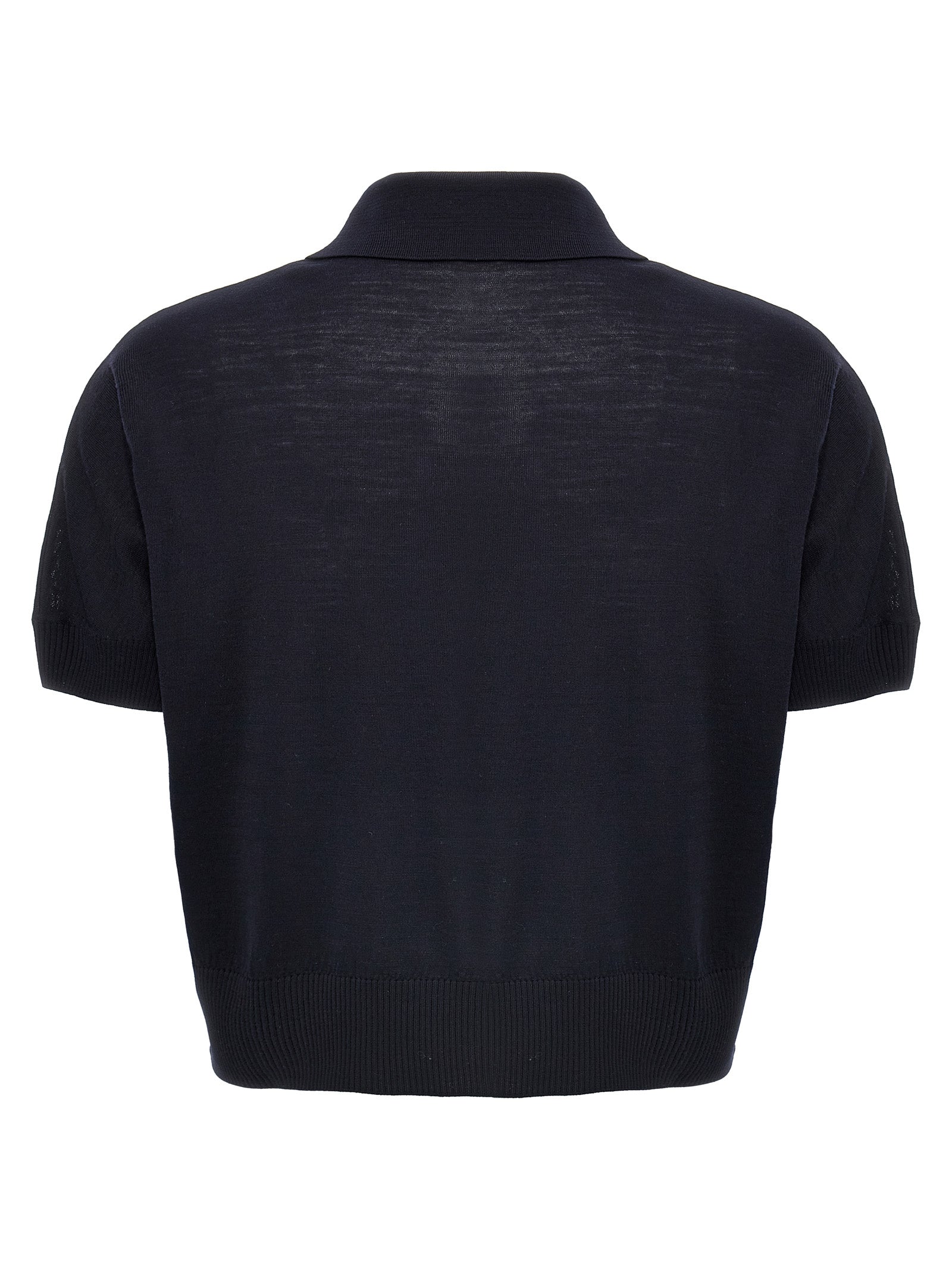 Elevate your wardrobe with Khaite's Morgane crop top, a luxurious wool piece in midnight blue, expertly crafted for timeless elegance and refined sophistication.
