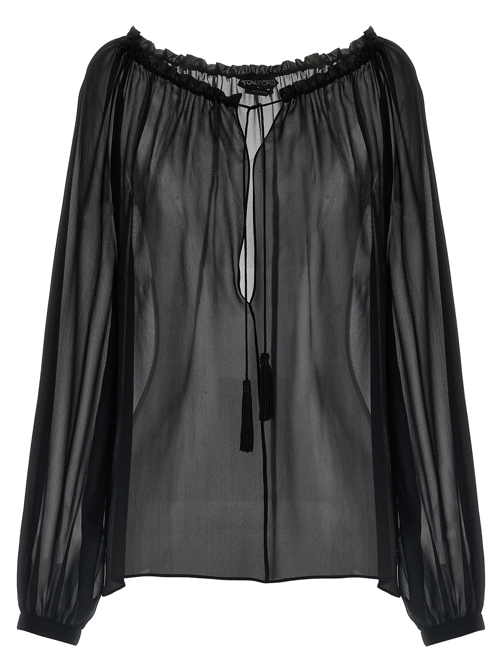 Tom Ford Black Silk Blouse