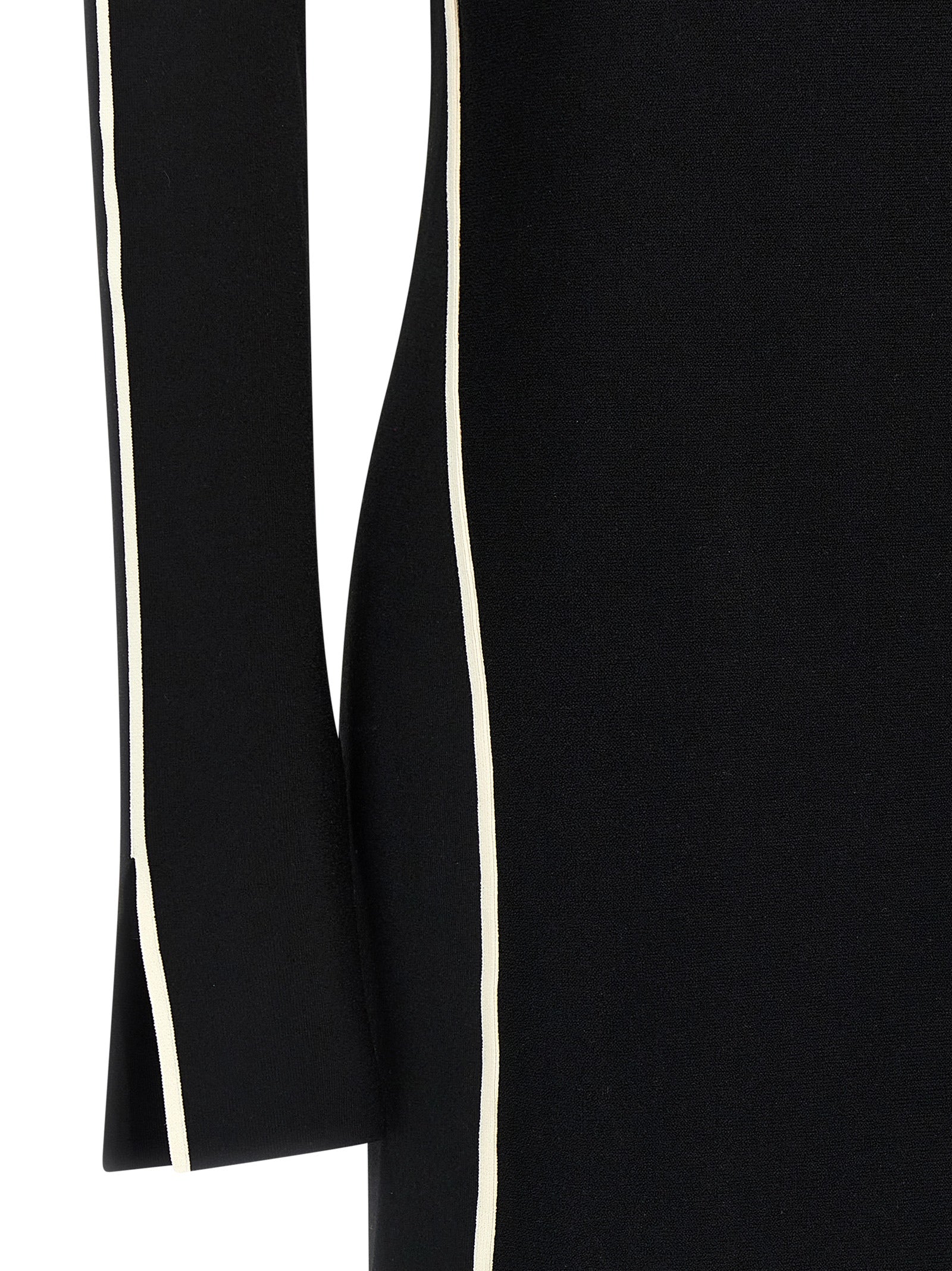 Discover the SPORTMAX Bicolor Viscose Midi Dress, a luxurious blend of elegance and allure, crafted for those who embrace sophistication and timeless style.