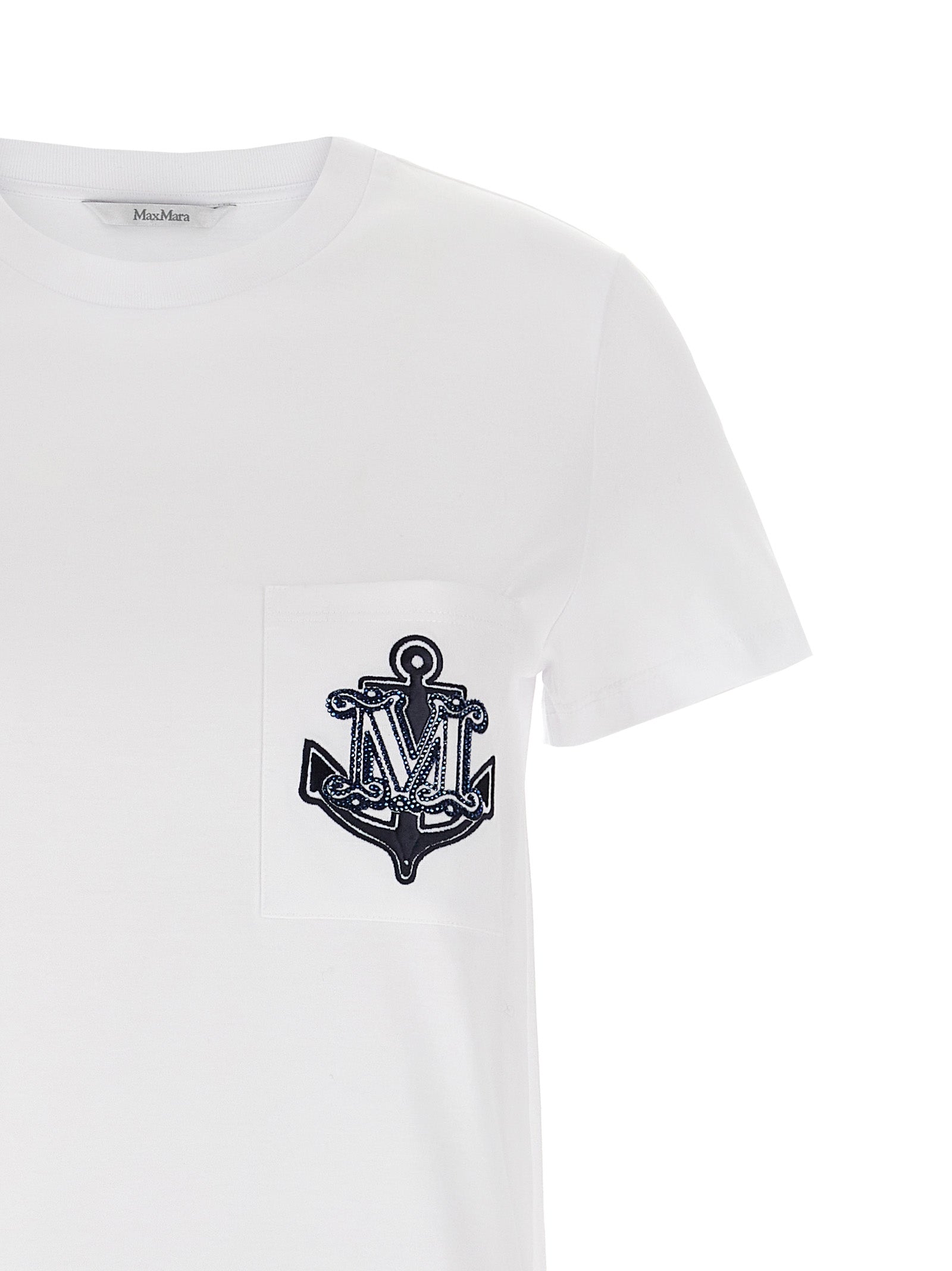Experience the allure of the Max Mara Multicolor Cotton T-Shirt, where luxurious craftsmanship meets effortless elegance, perfect for the discerning individual.