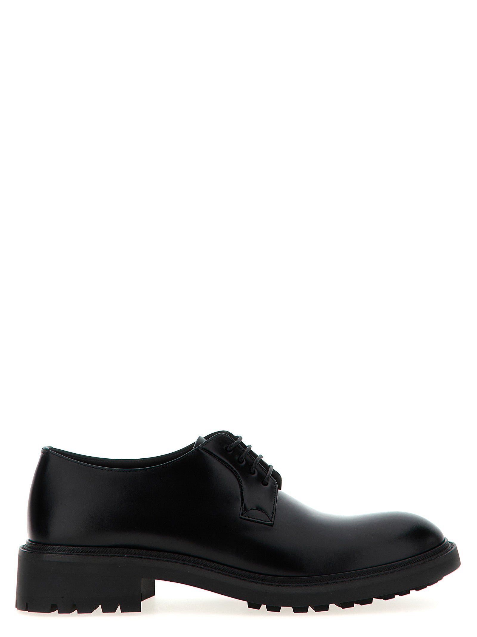 Saint Laurent Black Lamb Leather Oxfords - Artisanal Luxury Footwear