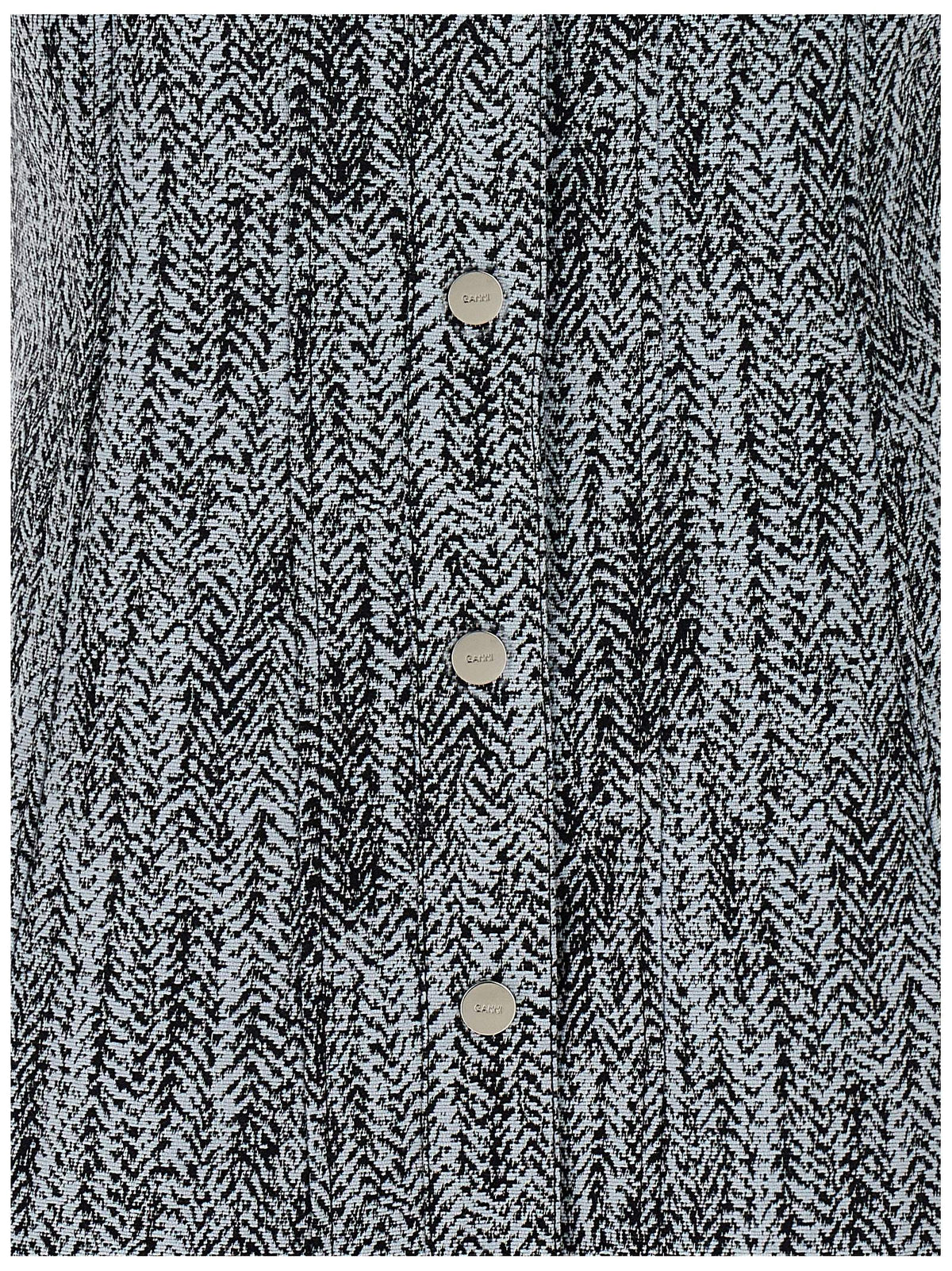 Ganni Multicolor Cotton Short Dress - Effortless Luxe Elegance