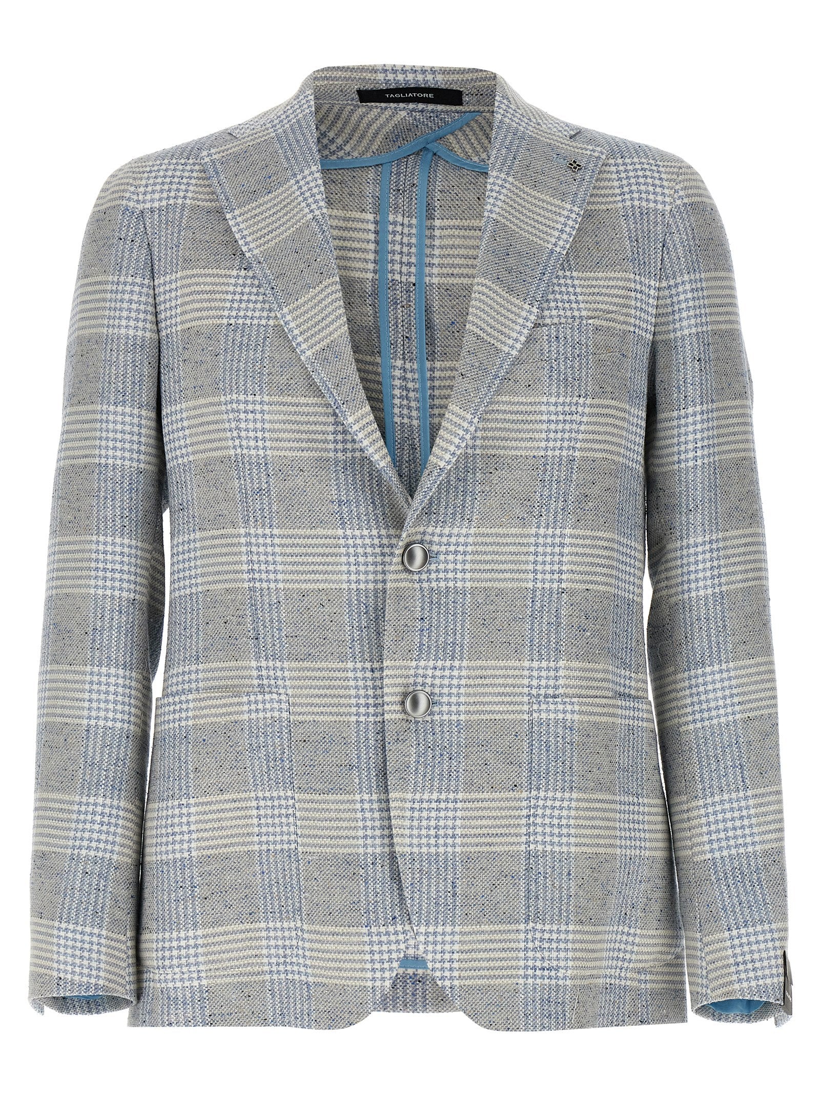 Elevate your wardrobe with the TAGLIATORE Montecarlo blazer, a luxurious blend of cotton and silk, embodying timeless elegance and refined craftsmanship for the discerning individual.