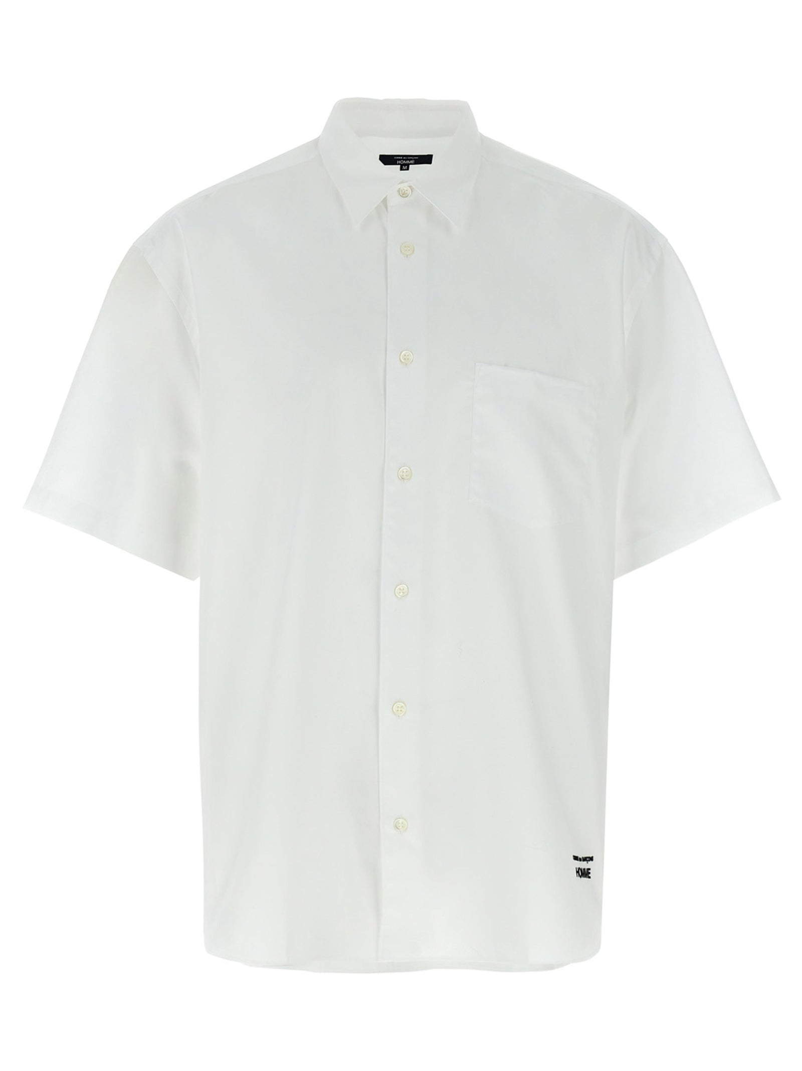 Comme Des Garçons White Cotton Blouse – Designer Couture Elegance