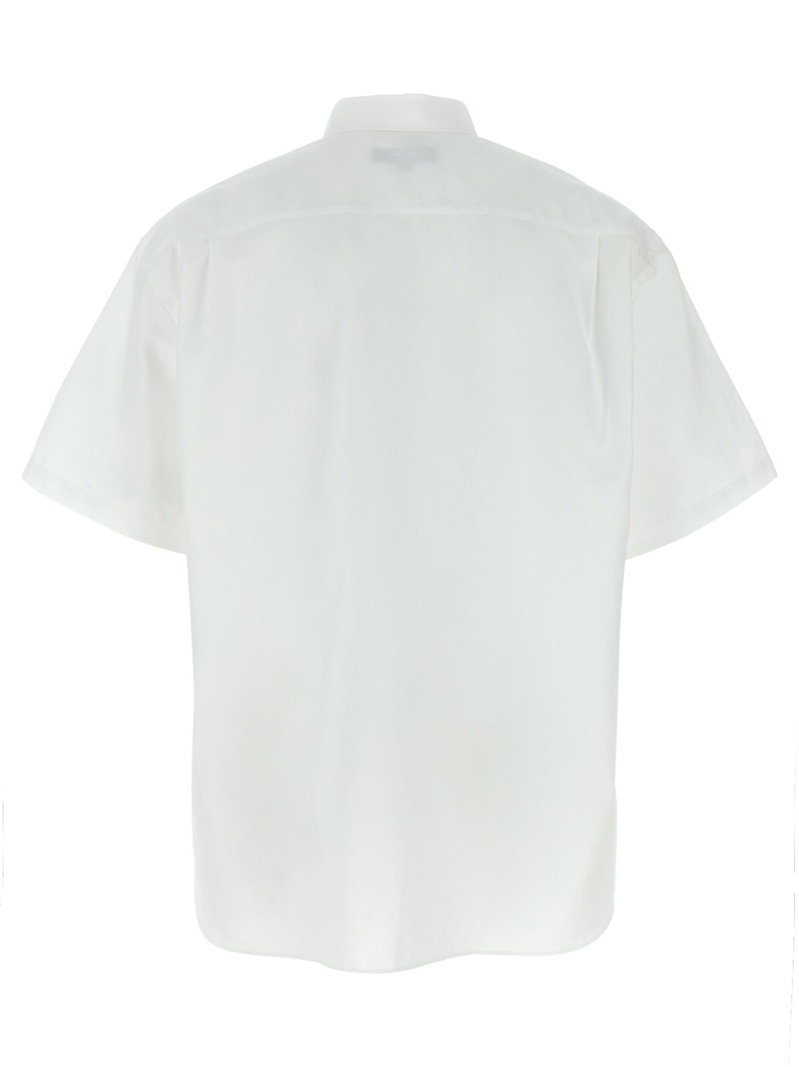 Comme Des Garçons White Cotton Blouse – Designer Couture Elegance