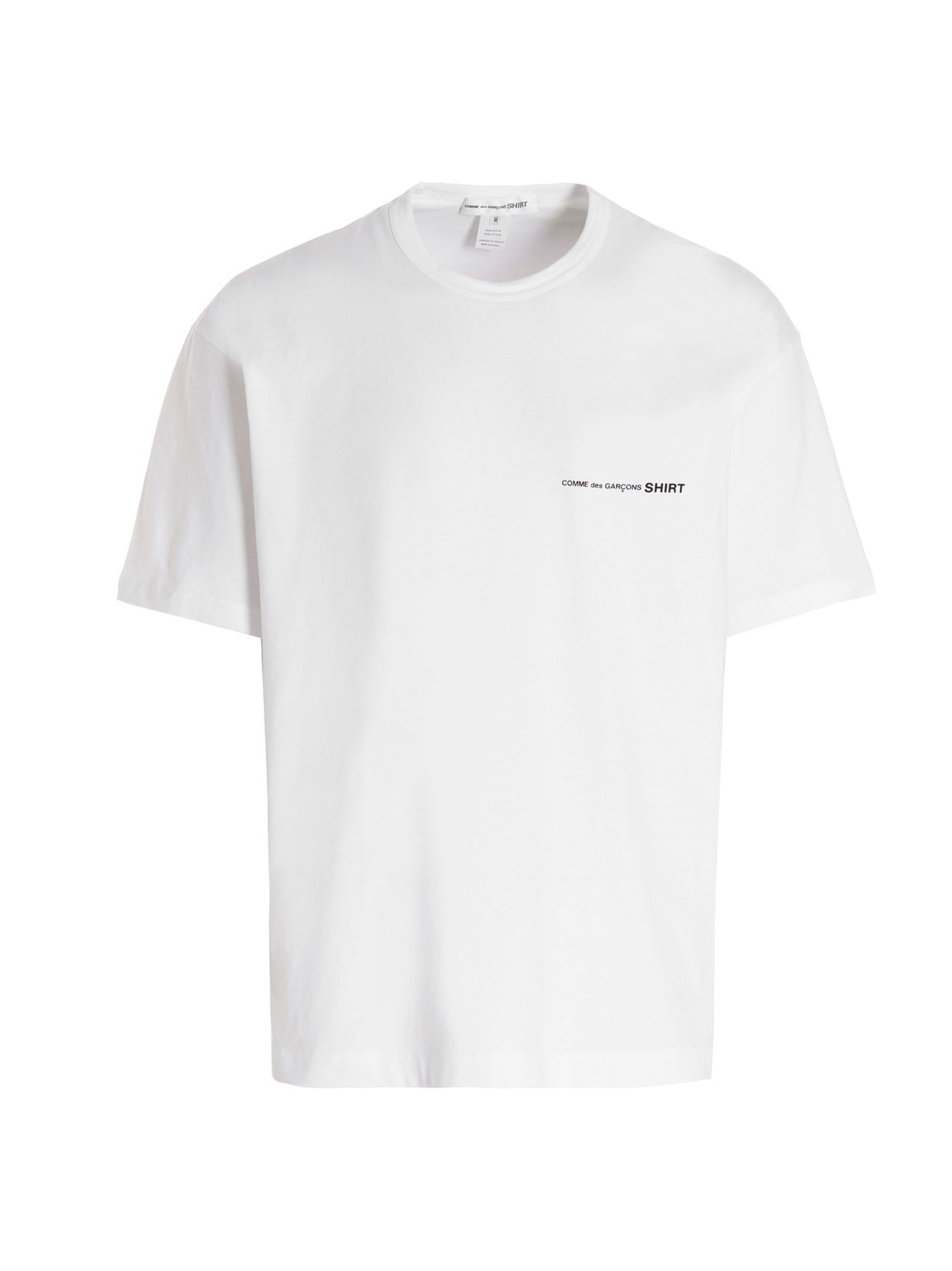 Comme Des Garçons White Cotton T-Shirt - Artisanally Crafted Luxe