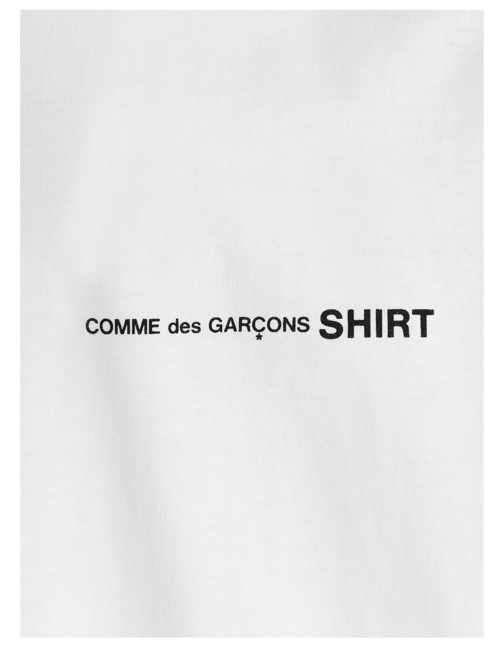 Comme Des Garçons White Cotton T-Shirt - Artisanally Crafted Luxe