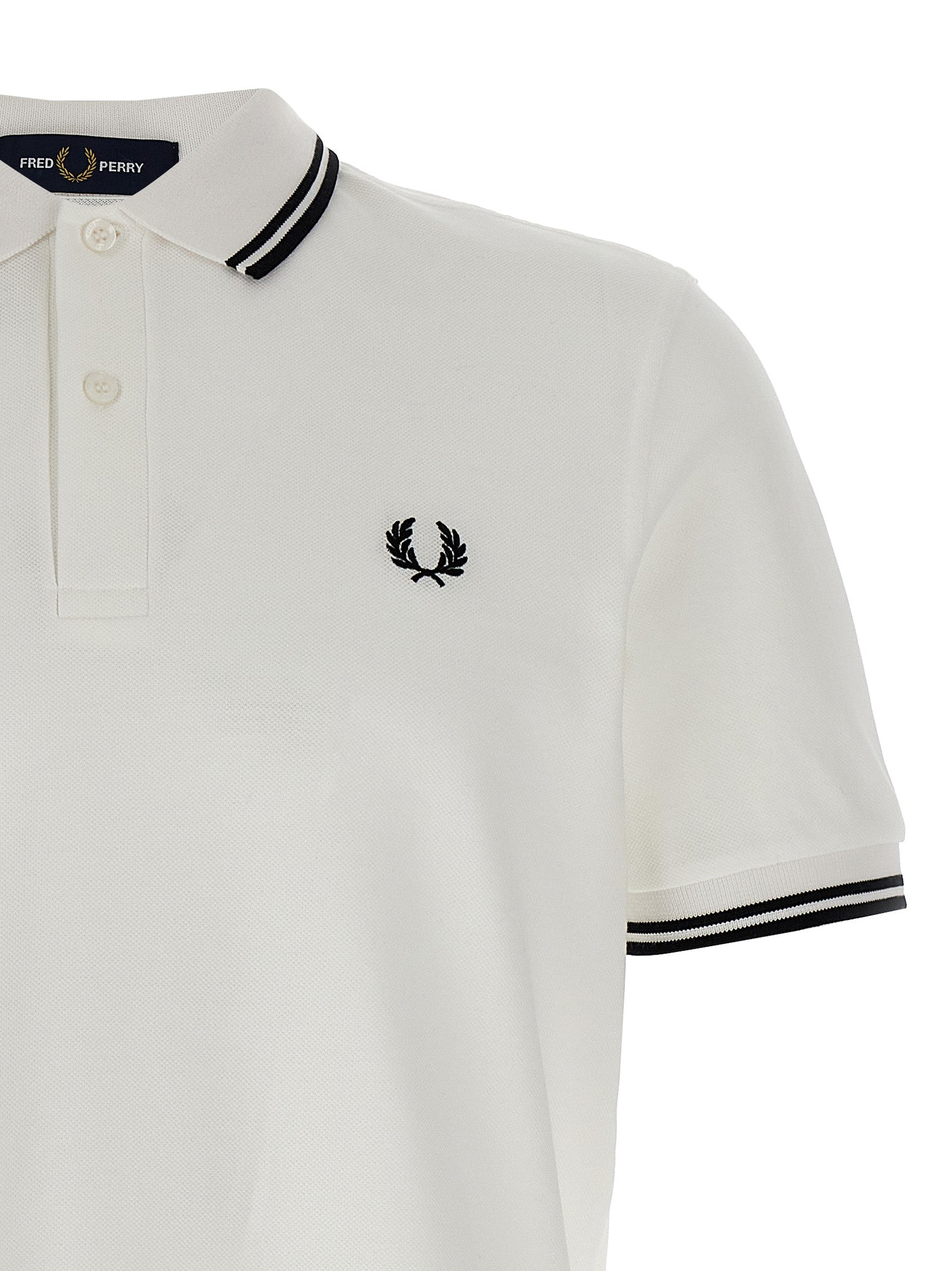 Comme Des Garçons White Cotton Polo Shirt – Designer Luxury Couture