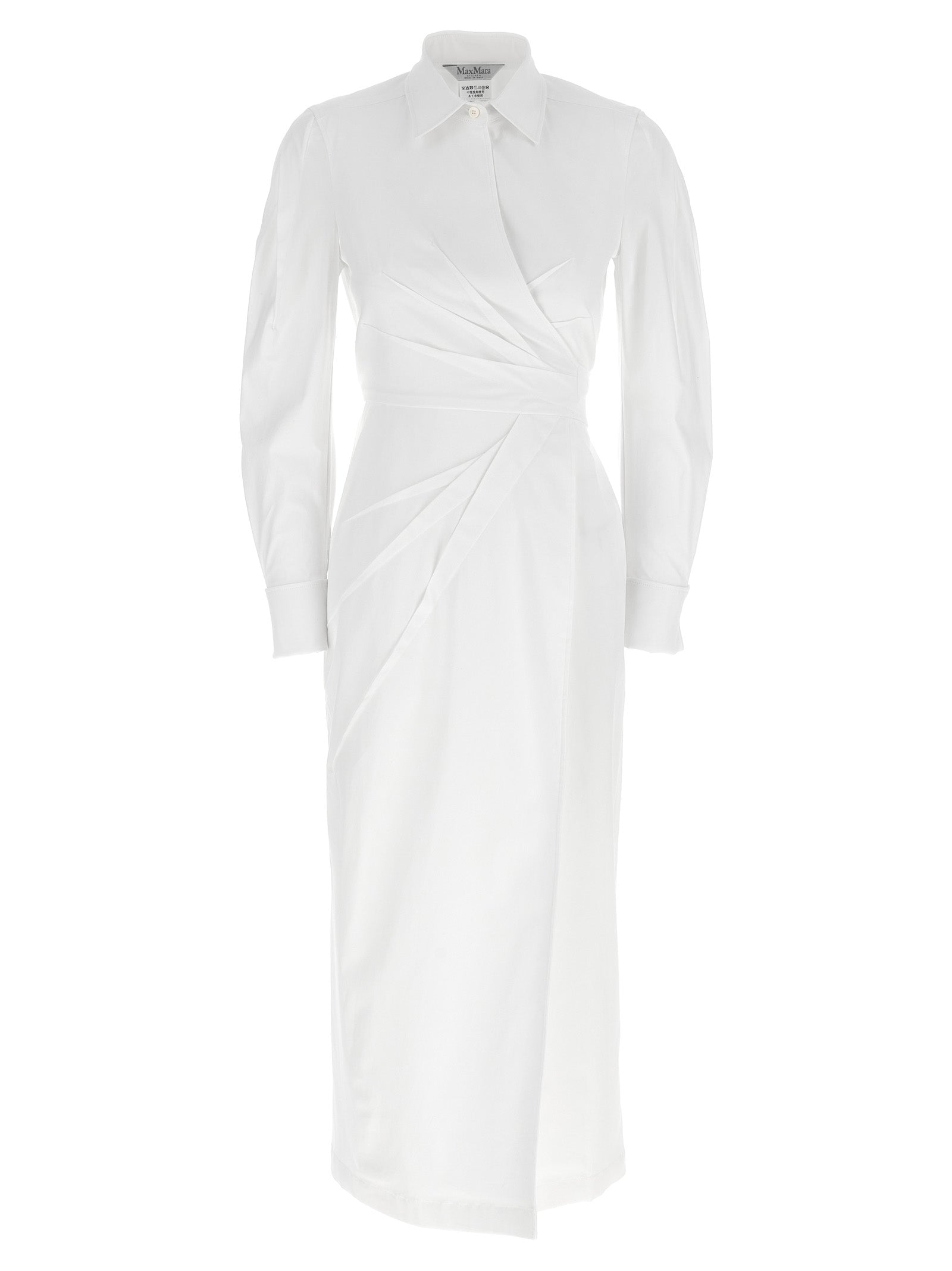 Discover the Max Mara White Cotton Long Dress, where artisanal craftsmanship meets luxurious comfort, perfect for those who embody elegance and sophistication.