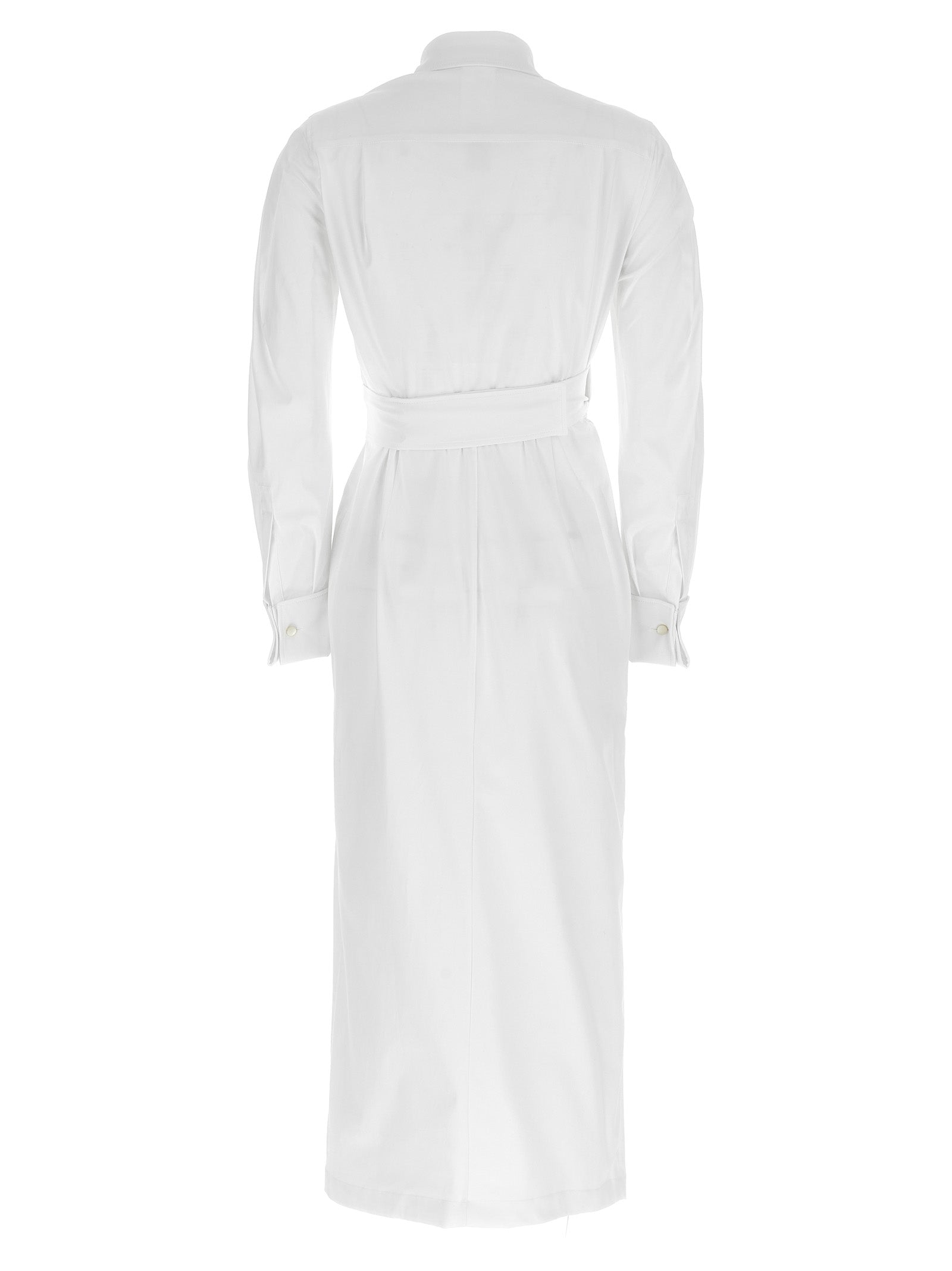 Discover the Max Mara White Cotton Long Dress, a masterpiece of artisanal elegance crafted from premium cotton, perfect for those who appreciate timeless luxury.
