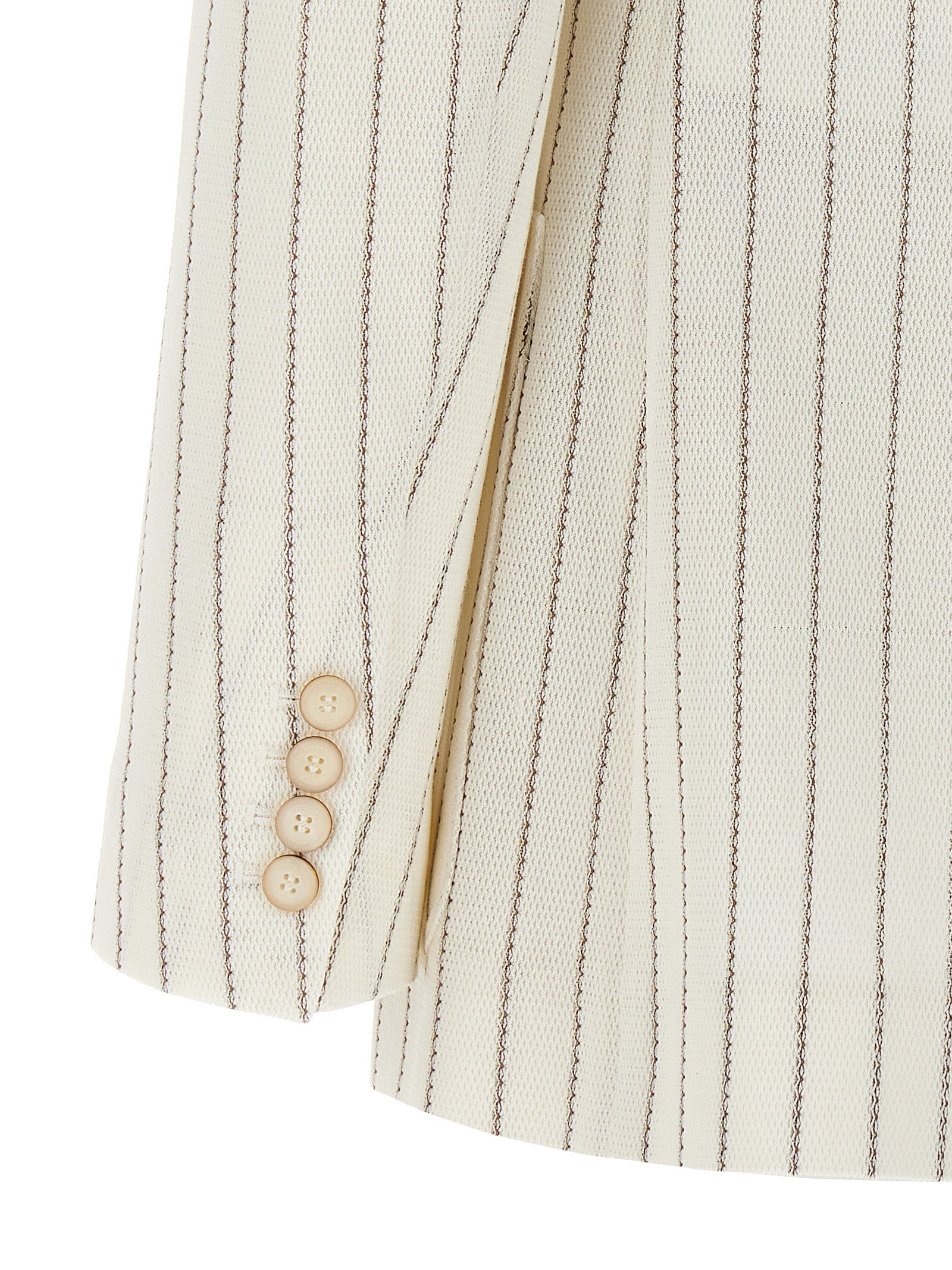 Max Mara White Cotton Blazer