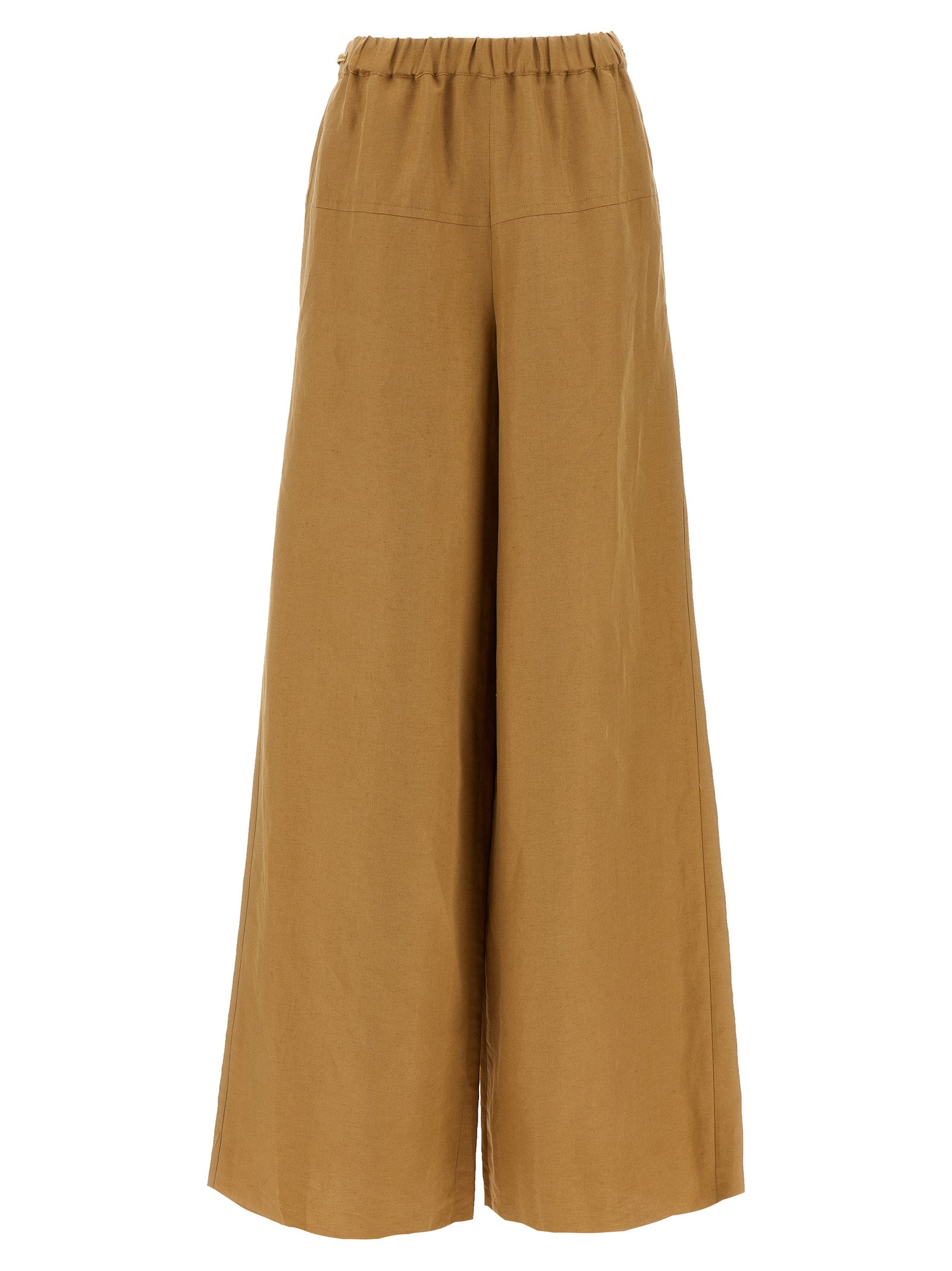 Max Mara Brown Flax Casual Pants