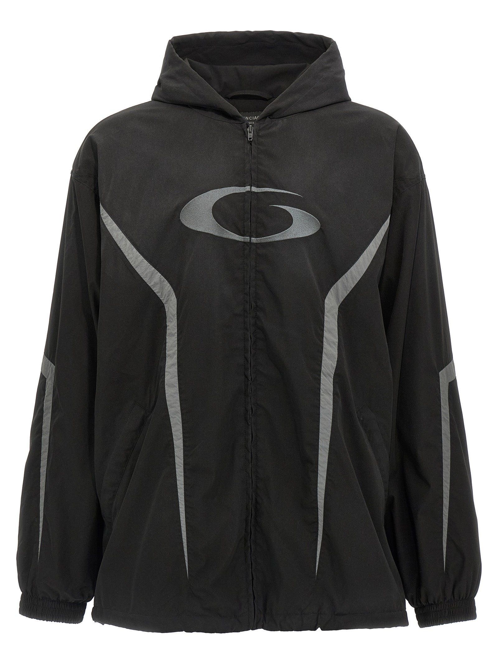 Balenciaga Black Shell Jacket - Artisanal Luxury Athleisure