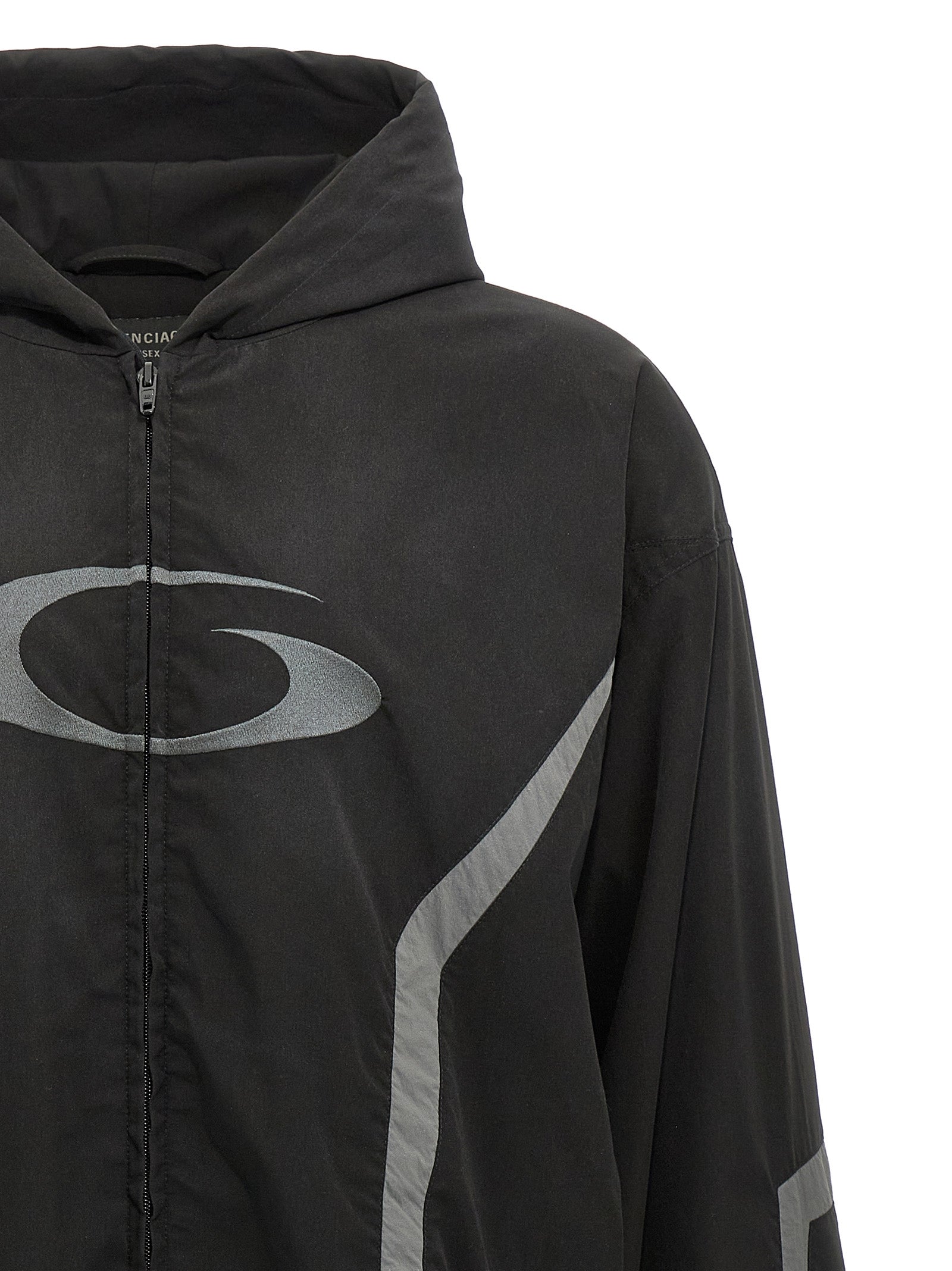 Balenciaga Black Shell Jacket - Artisanal Luxury Athleisure