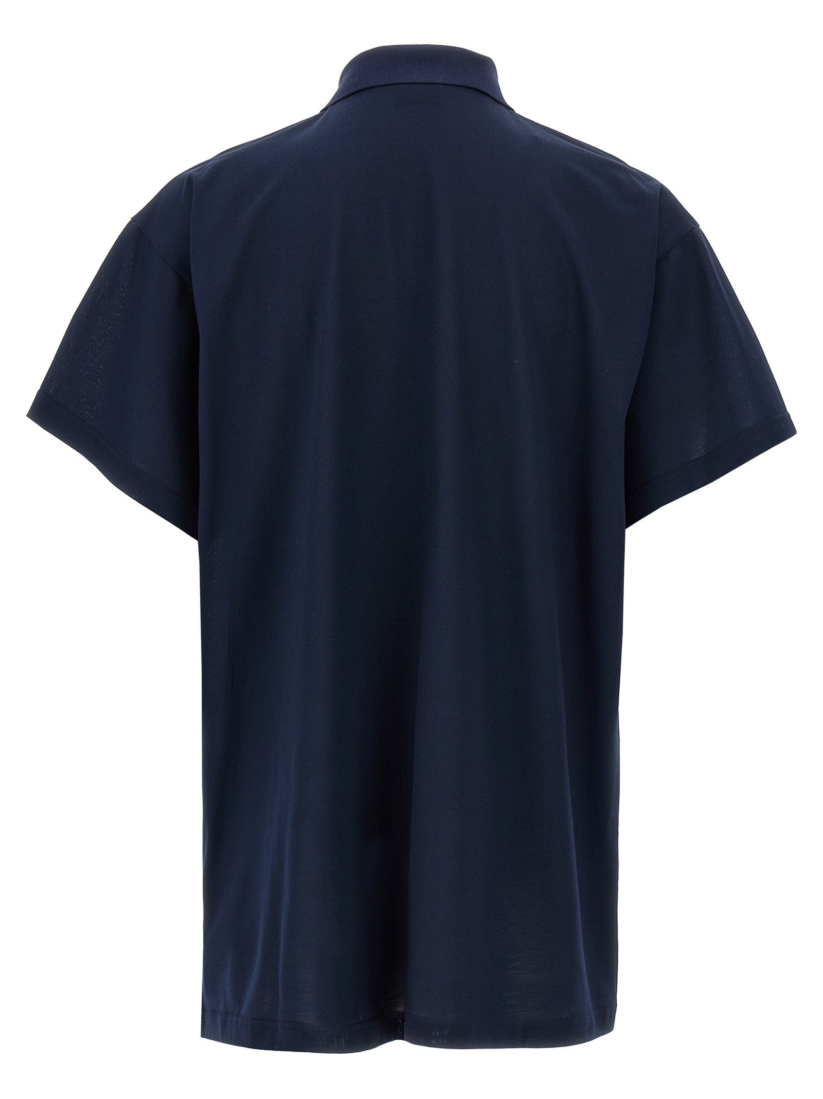 Balenciaga Blue Cotton Polo Shirt | Designer Luxury Couture